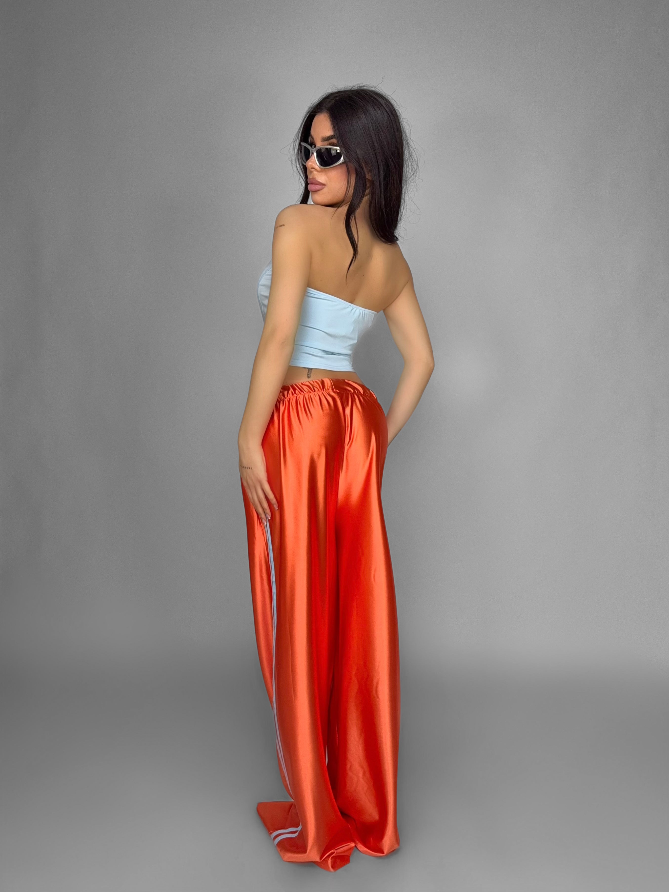Pantalone Shiny Side-Orange