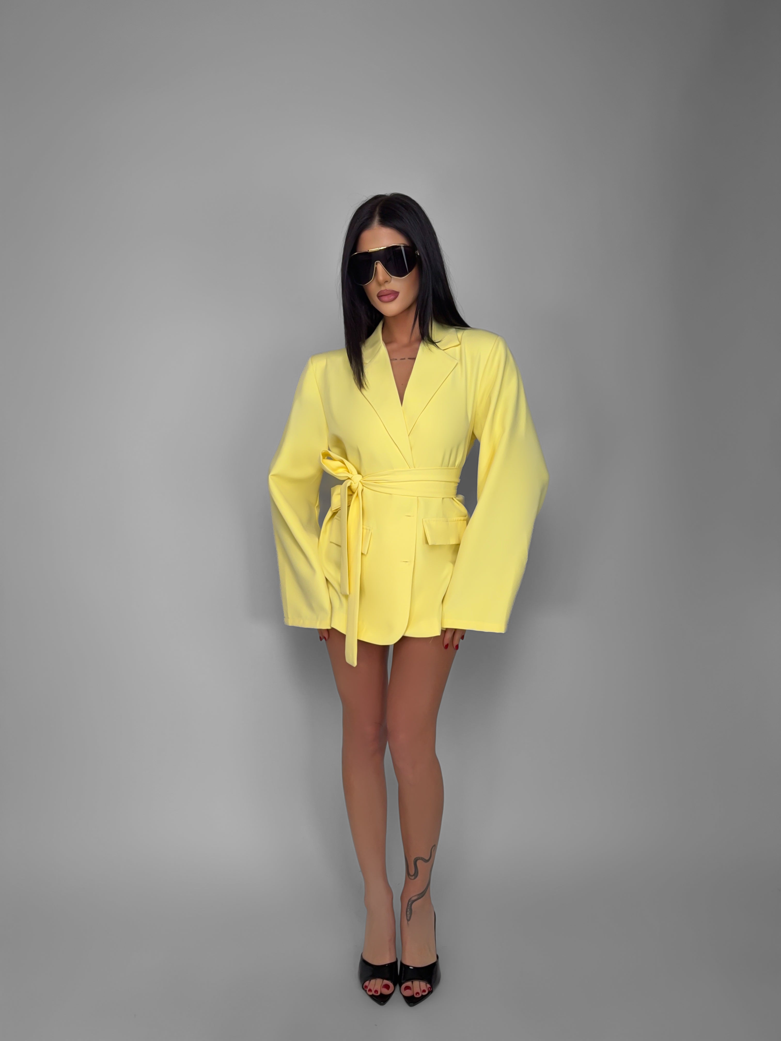 Abito/Giacca Wrap-Yellow