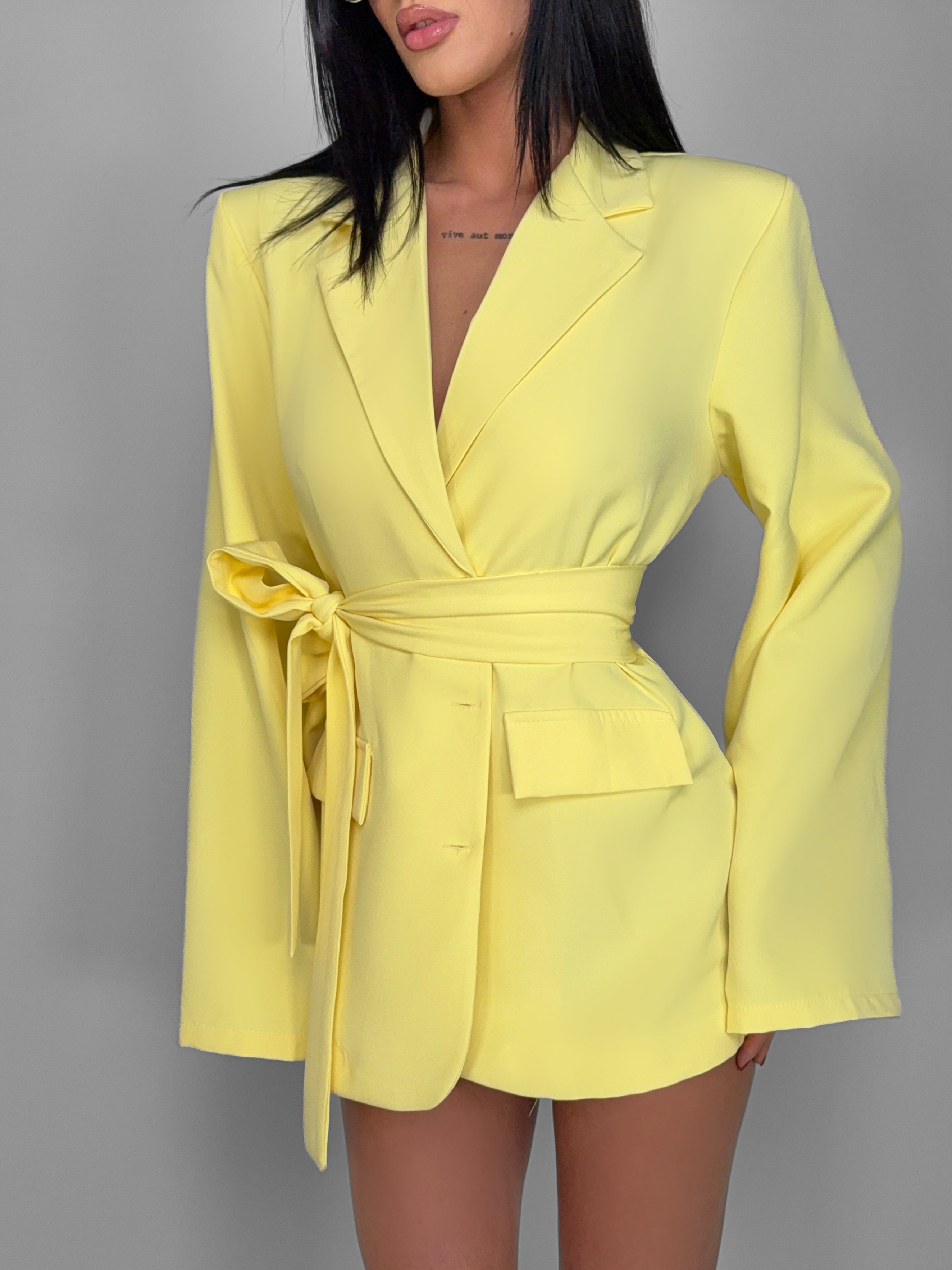 Abito/Giacca Wrap-Yellow