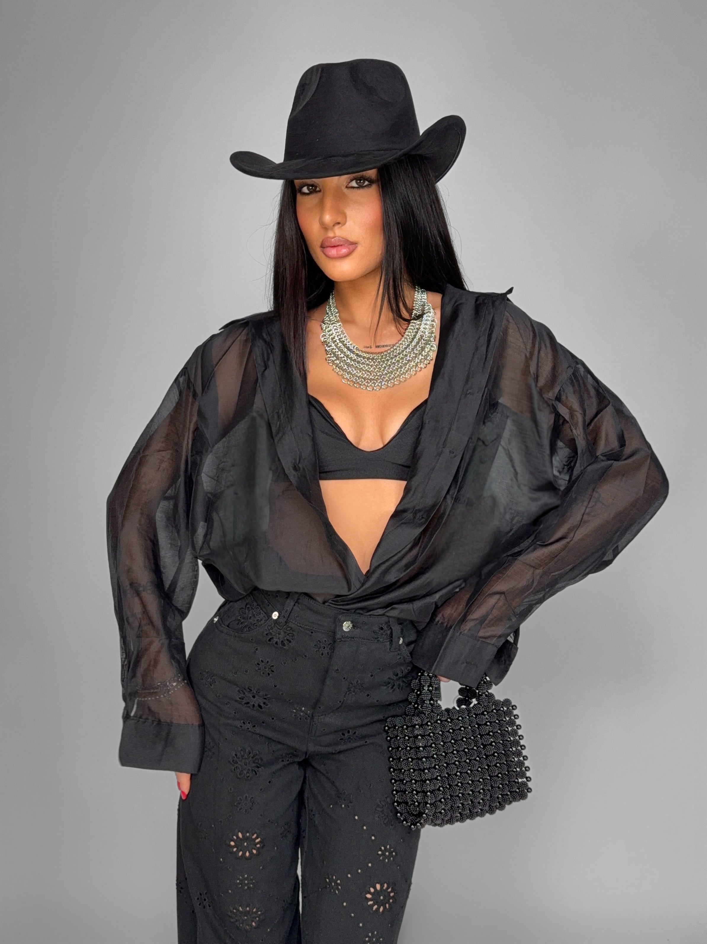 Camicia Whisper-Black