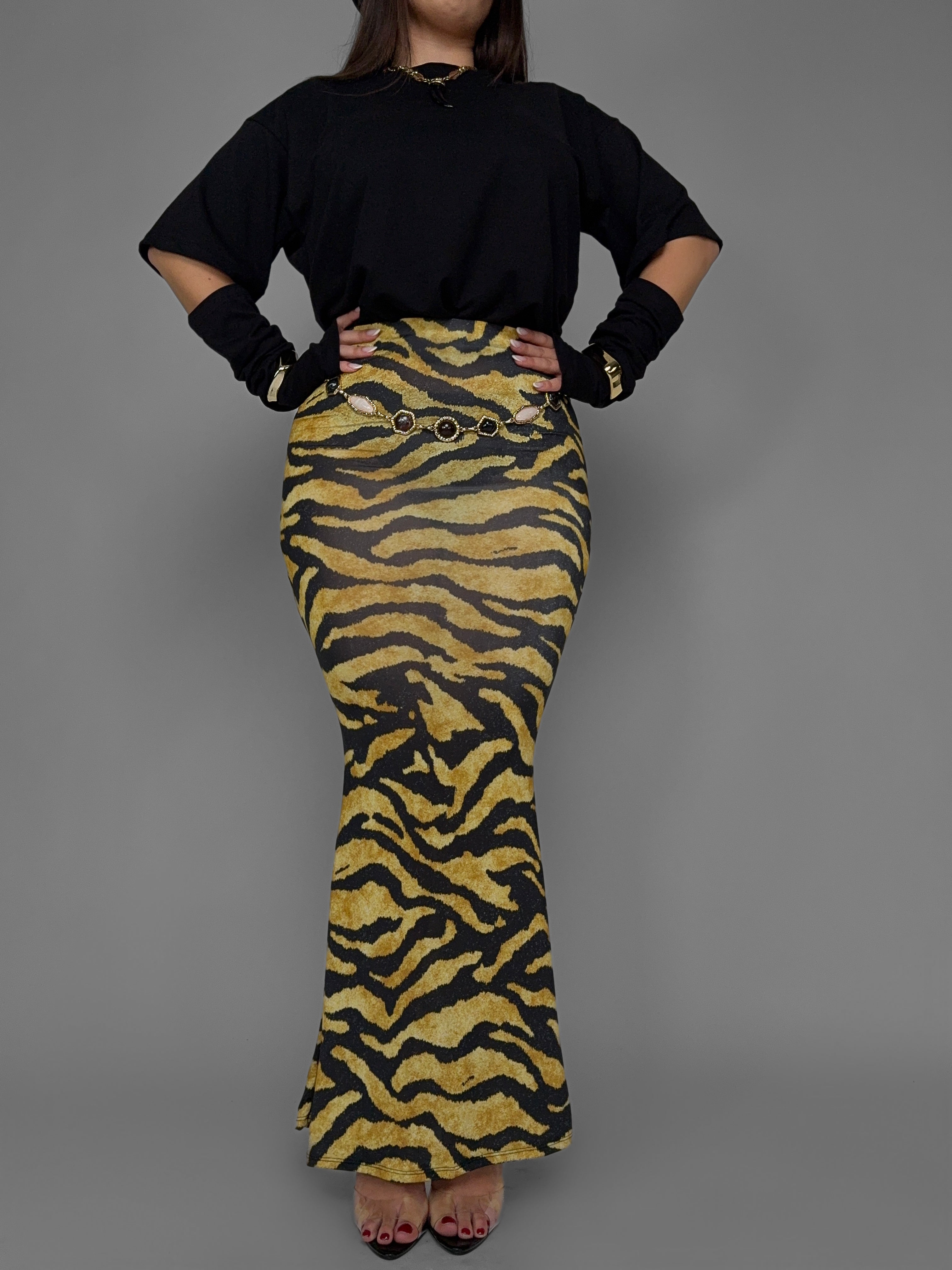 CURVY FIT - Gonna Playful-Yellow Zebra