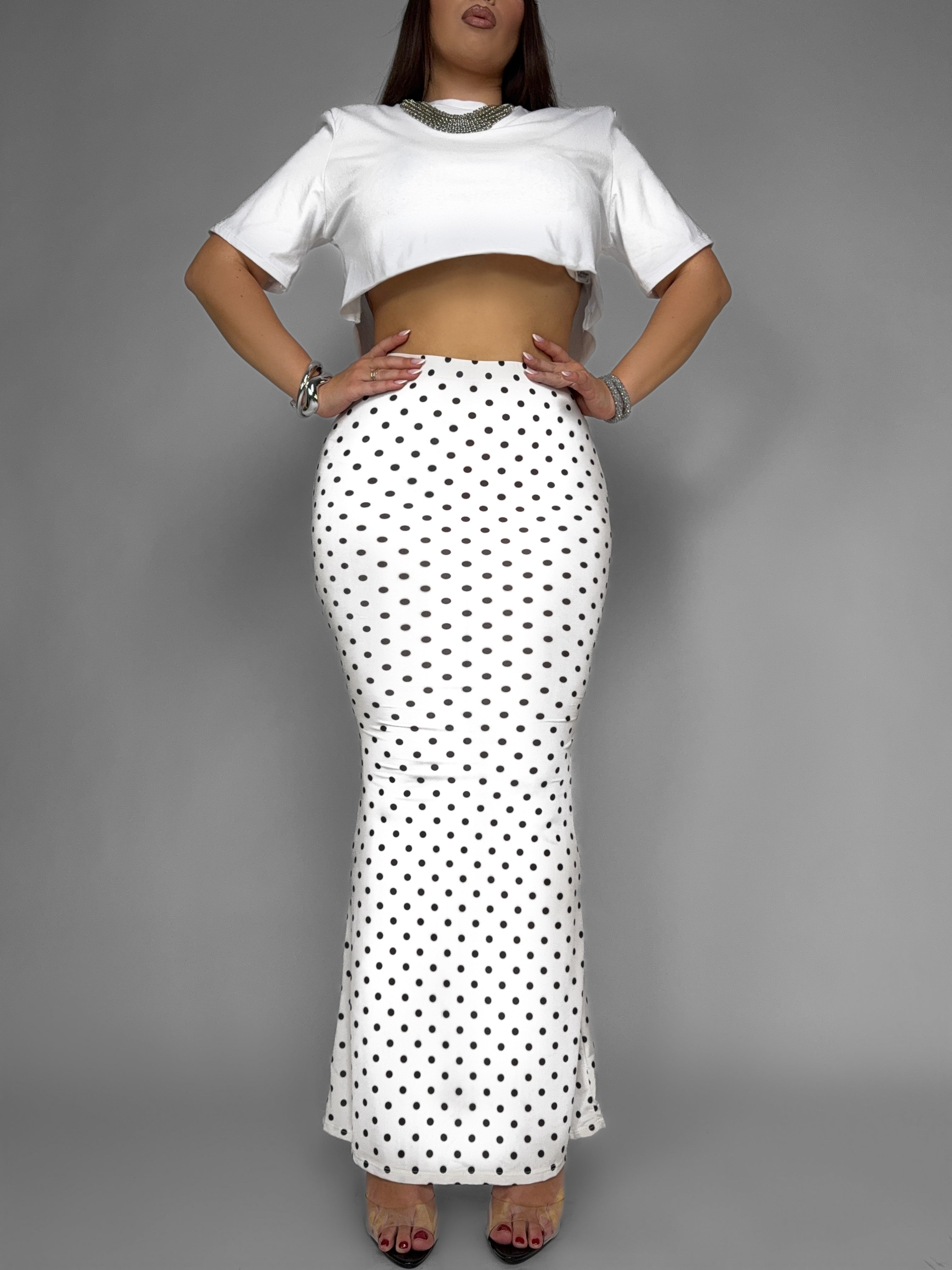 CURVY FIT - Gonna Playful-White