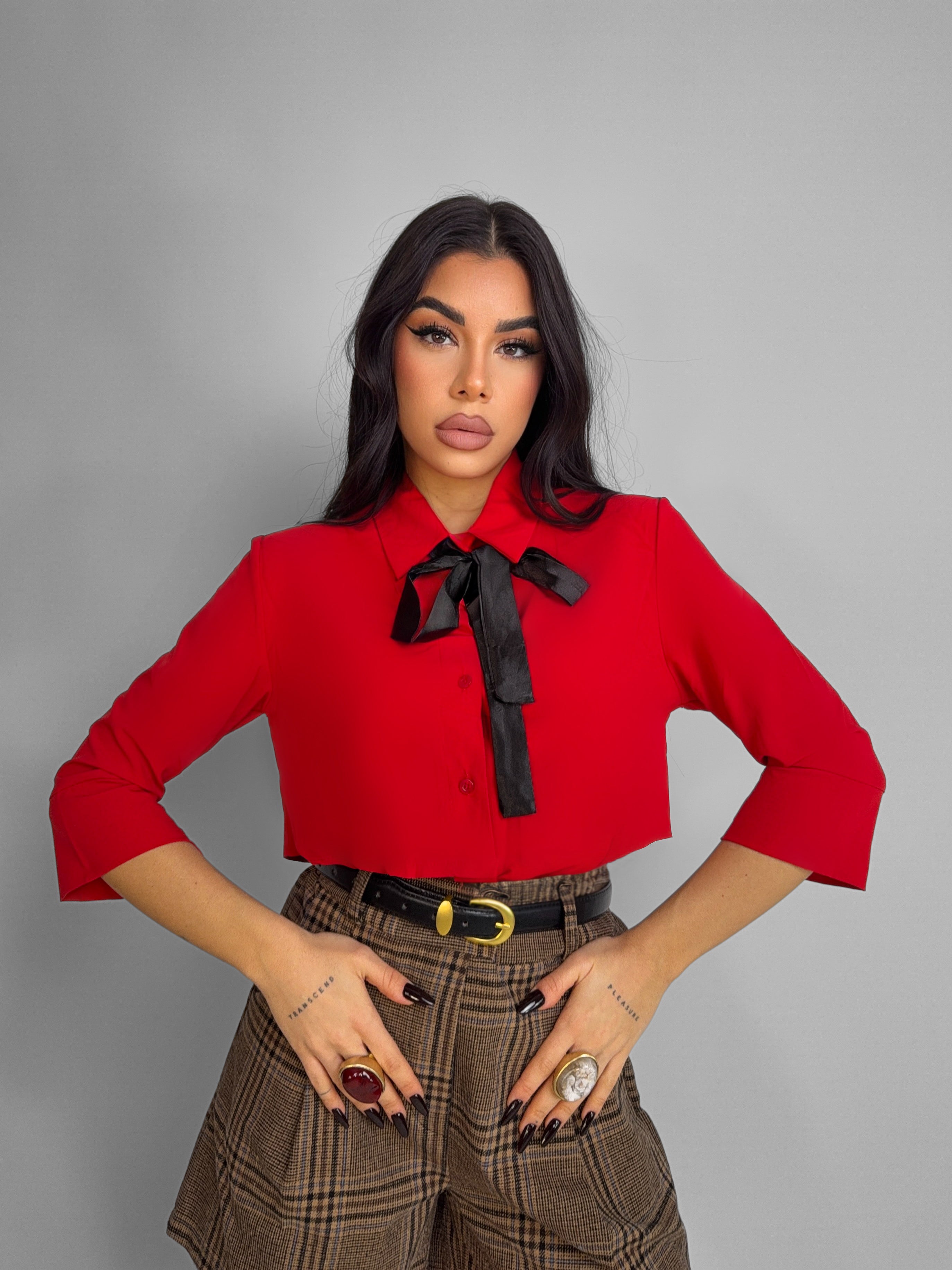 Camicia Rouge Detail-Red
