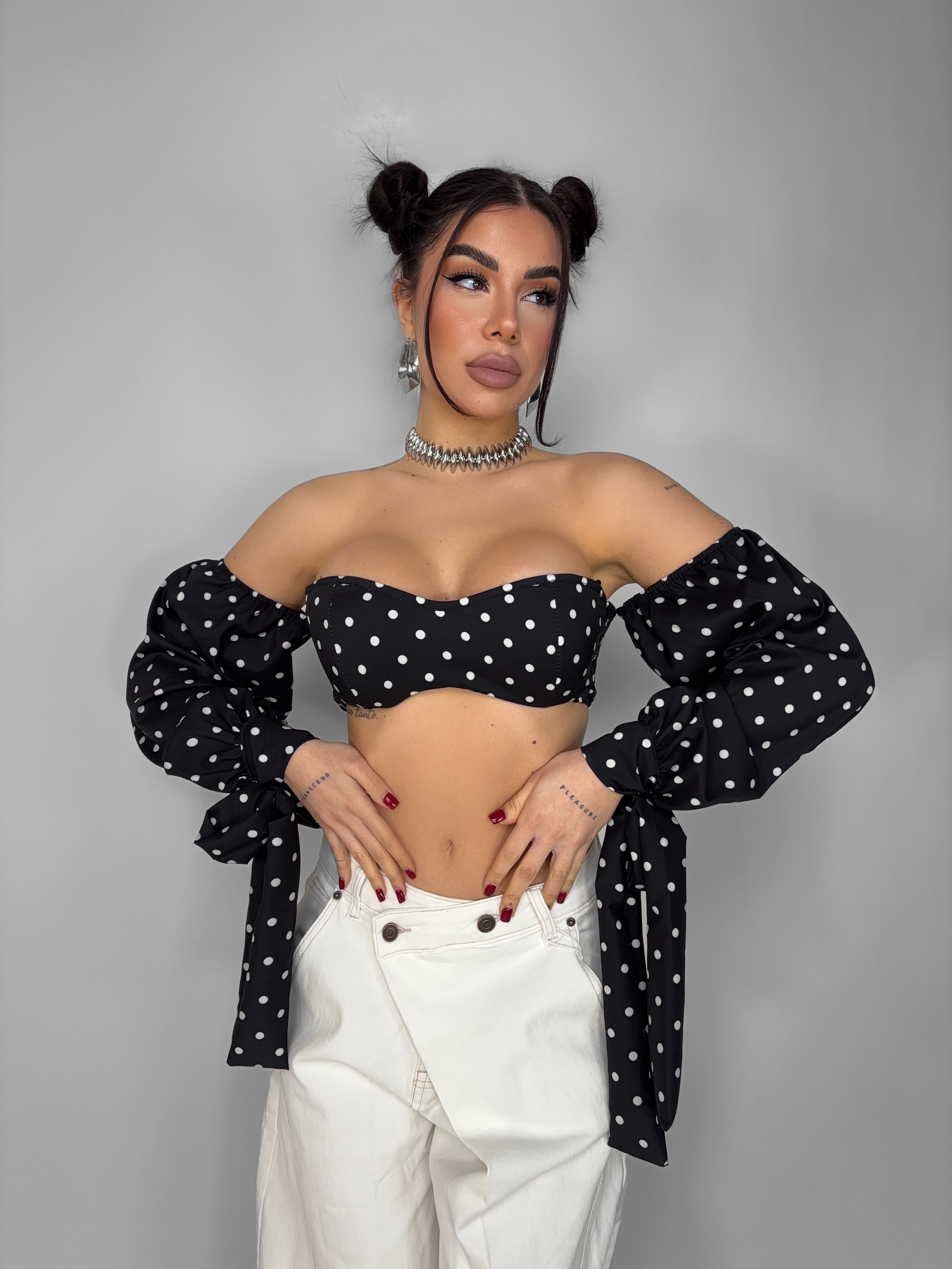 Top Dot Airy-Black