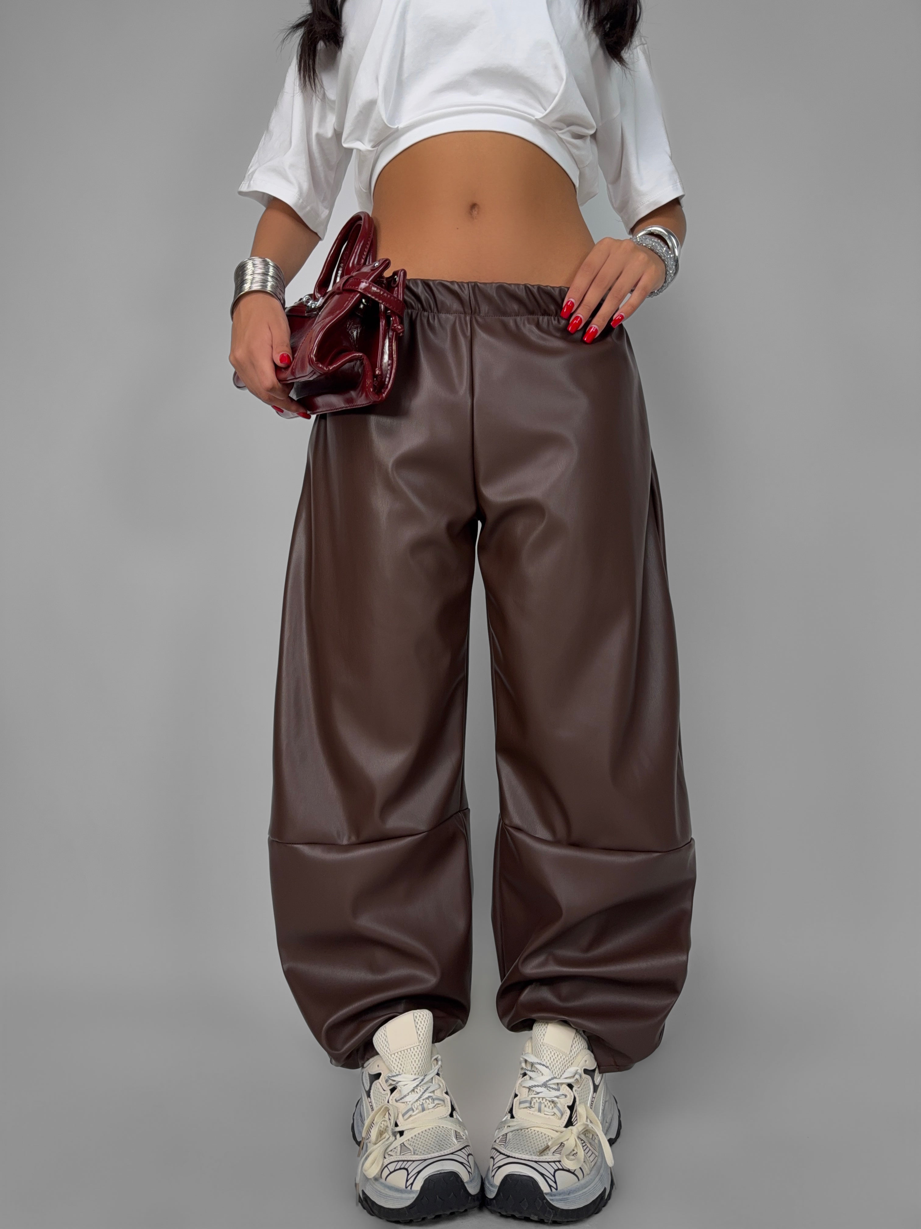 Pantalone Leather Baloon