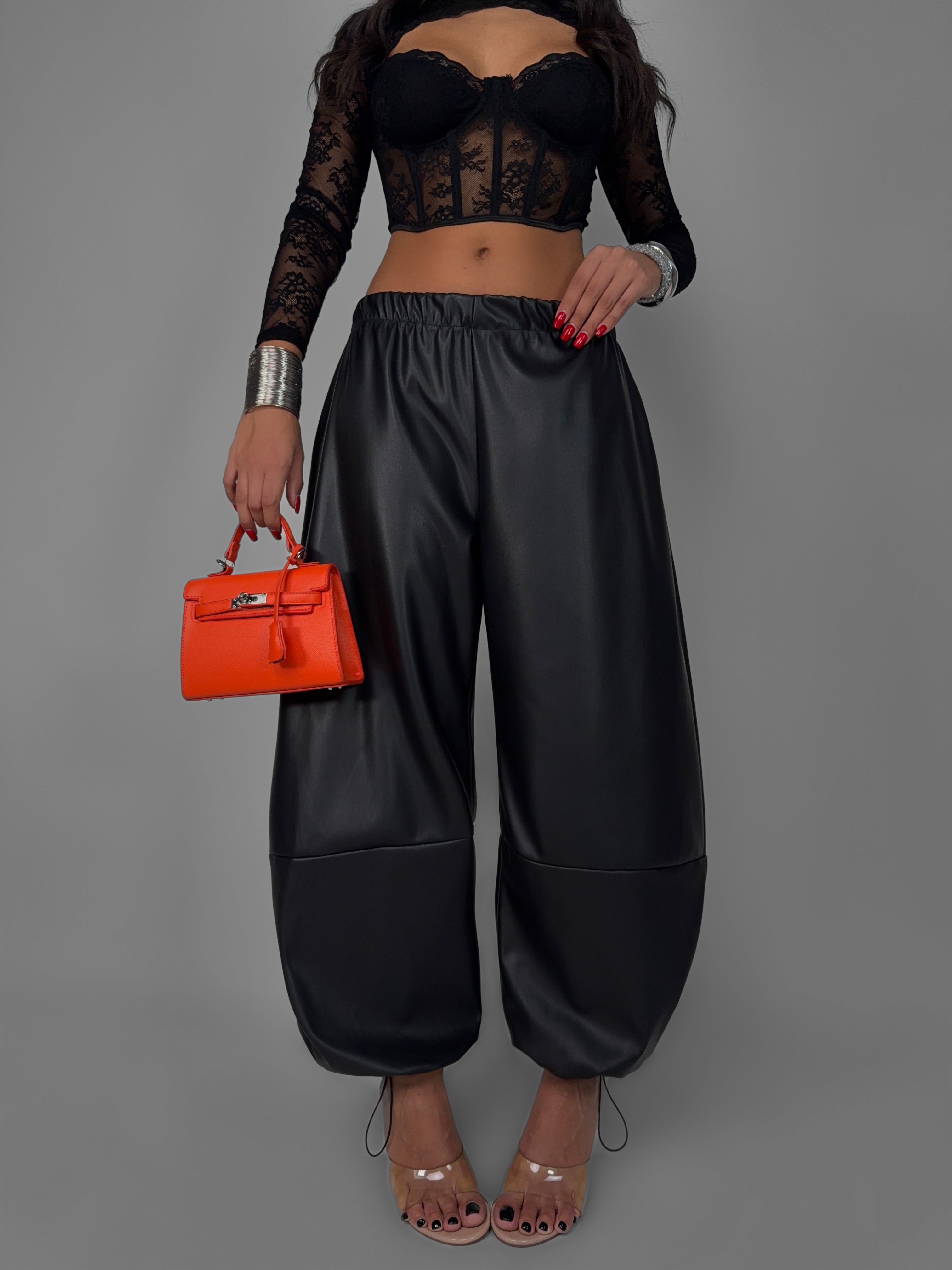 Pantalone Leather Baloon