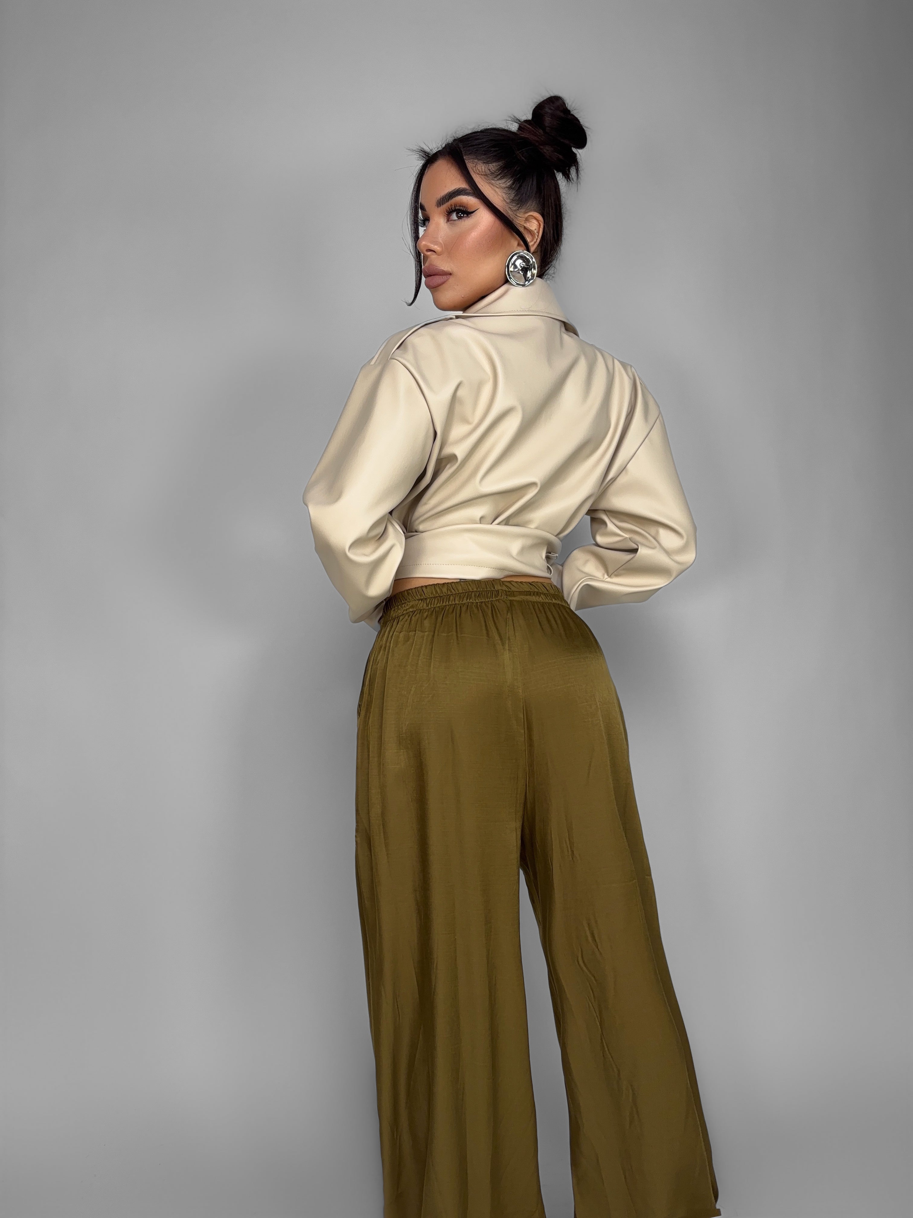 Pantalone Glossy Green