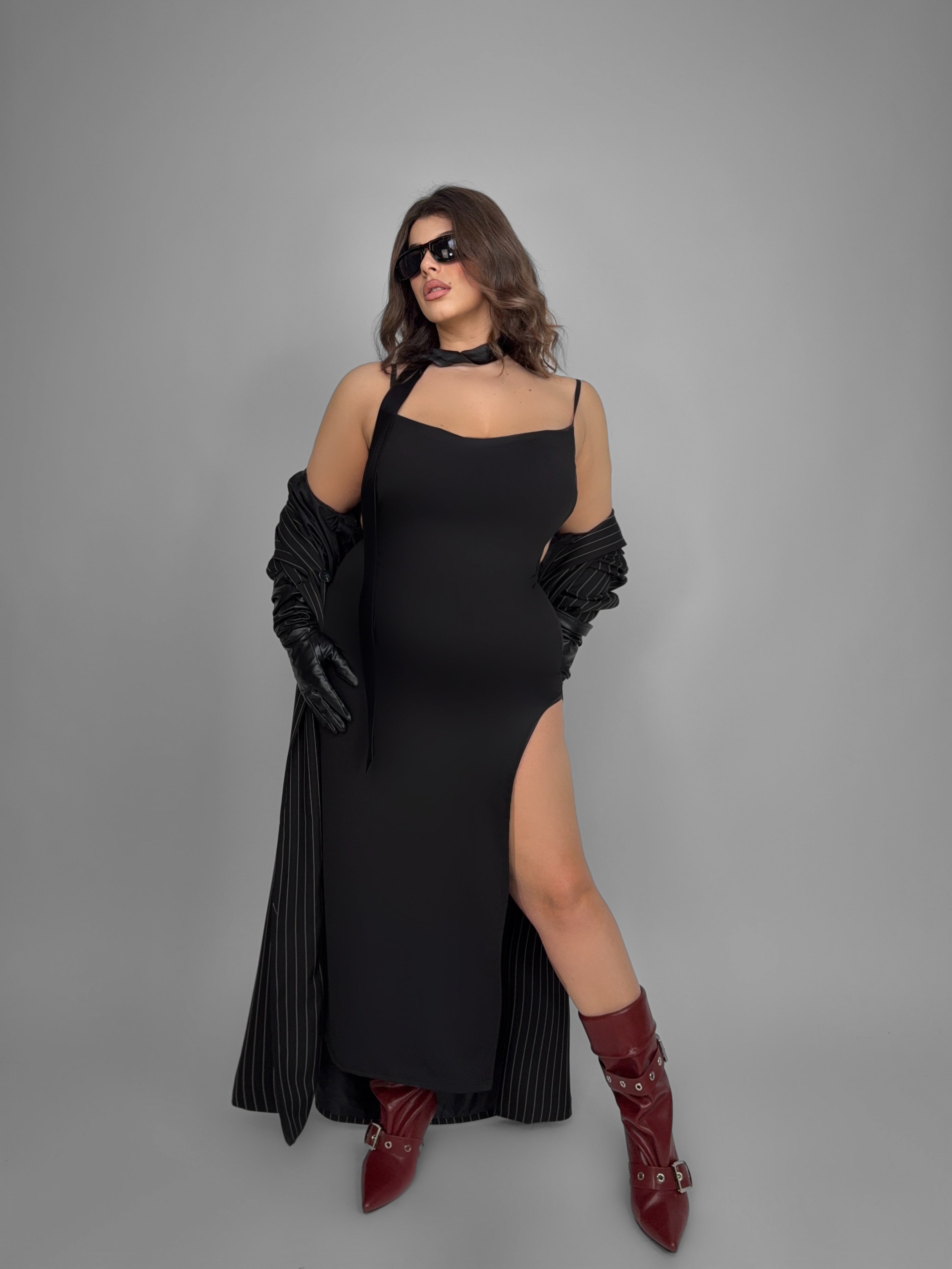CURVY FIT - Abito Naked Back