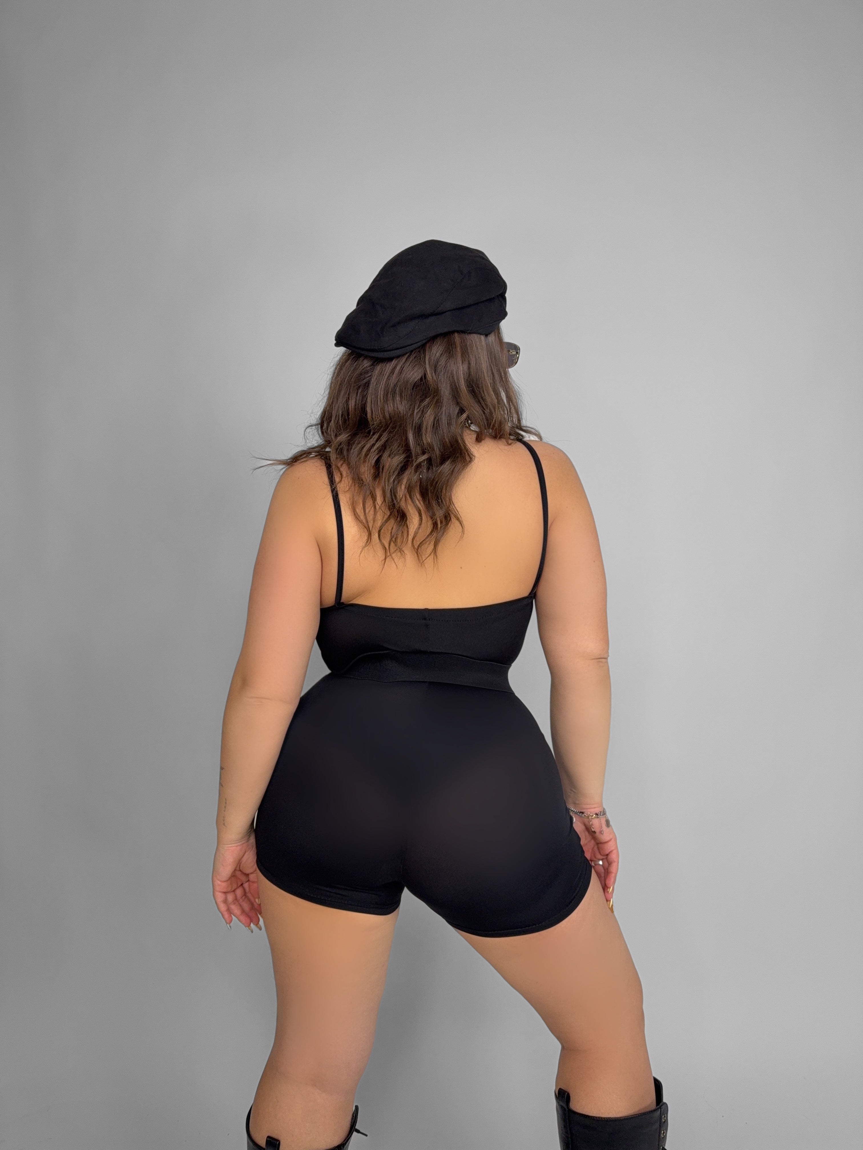 CURVY FIT - Tuta Minimalist-Black