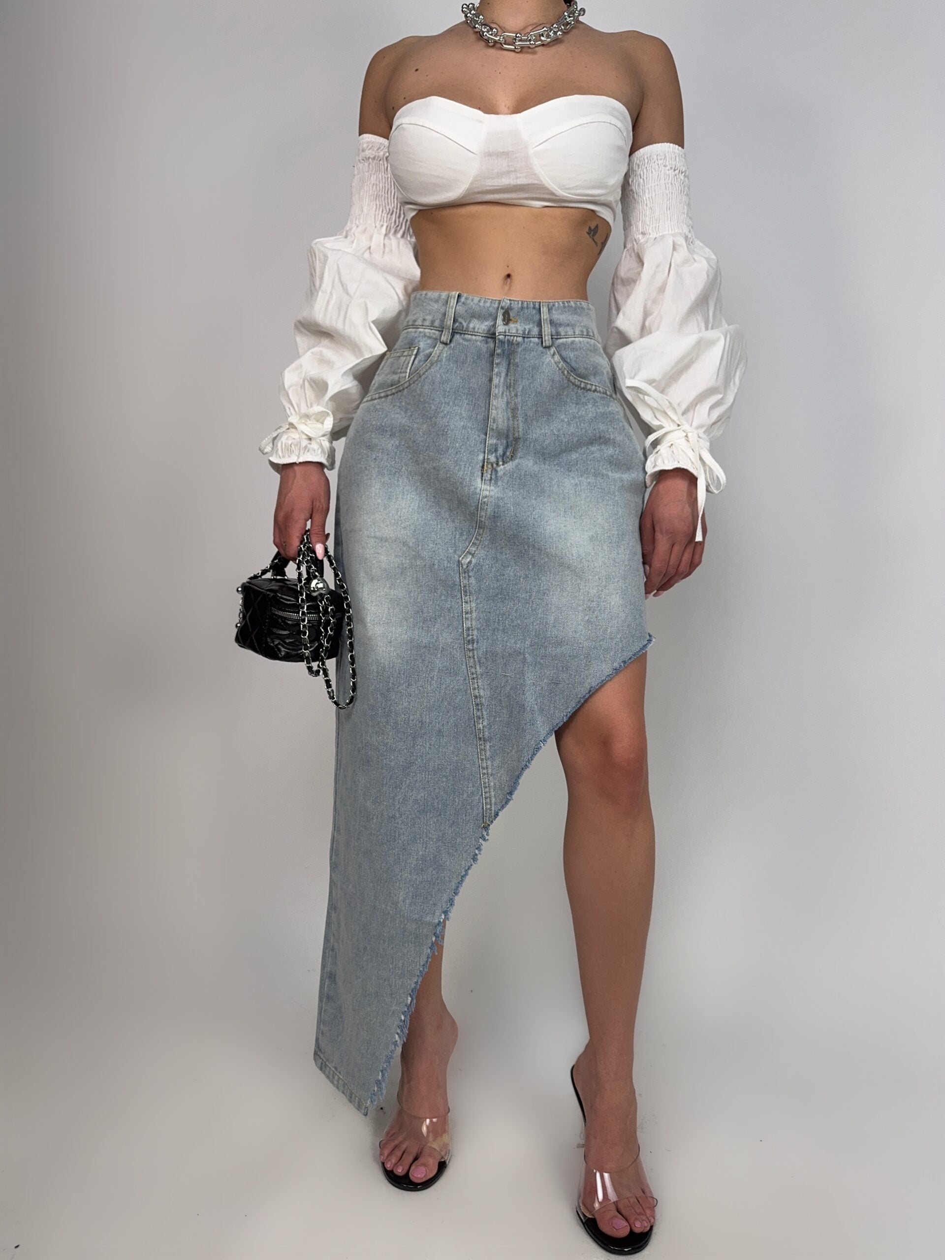Gonna Denim Asymmetrical