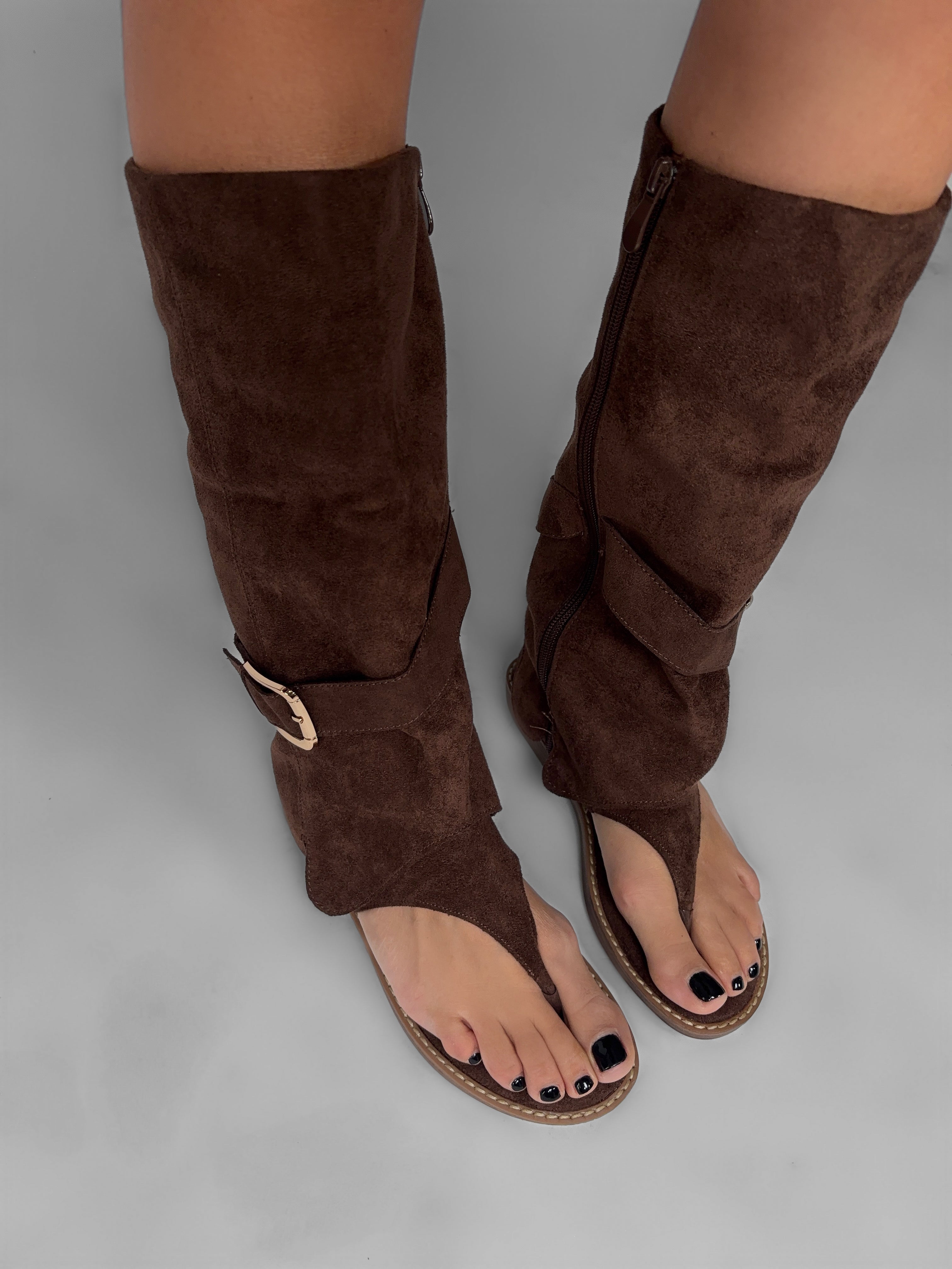 Sandalo Tall Gladiator - Brown