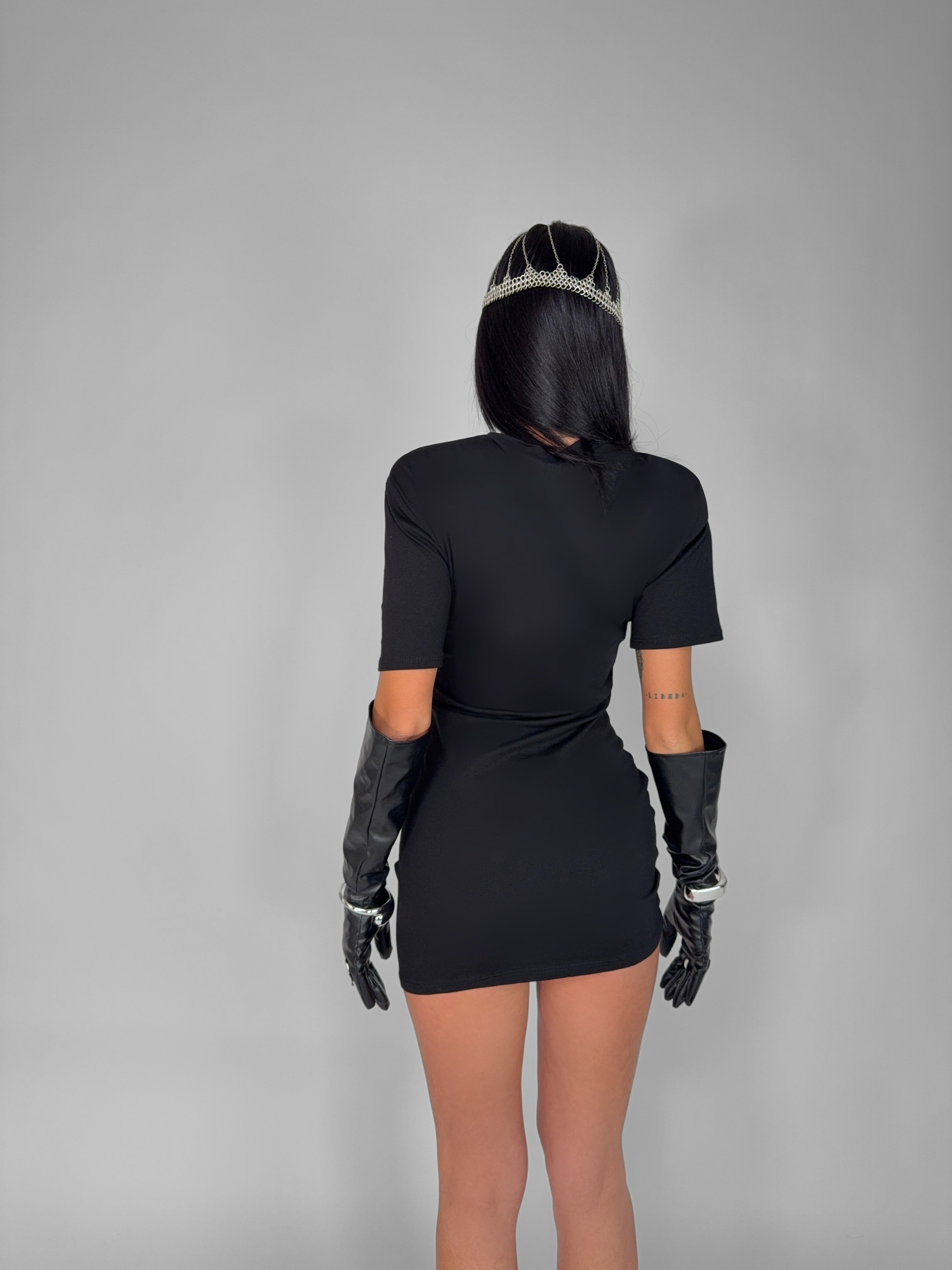 Abito Casual Twist-Black