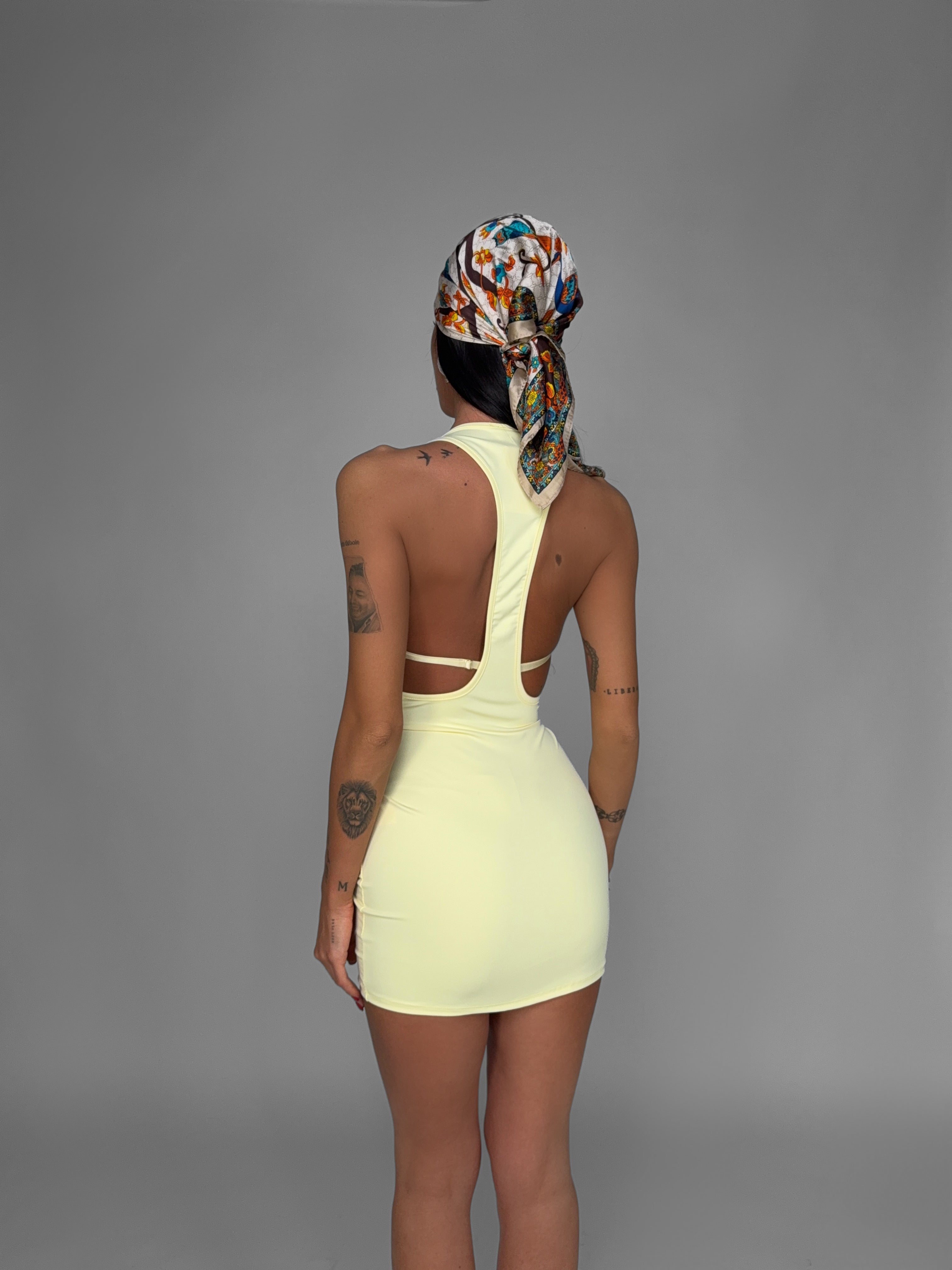 Abito Tank Back-Yellow