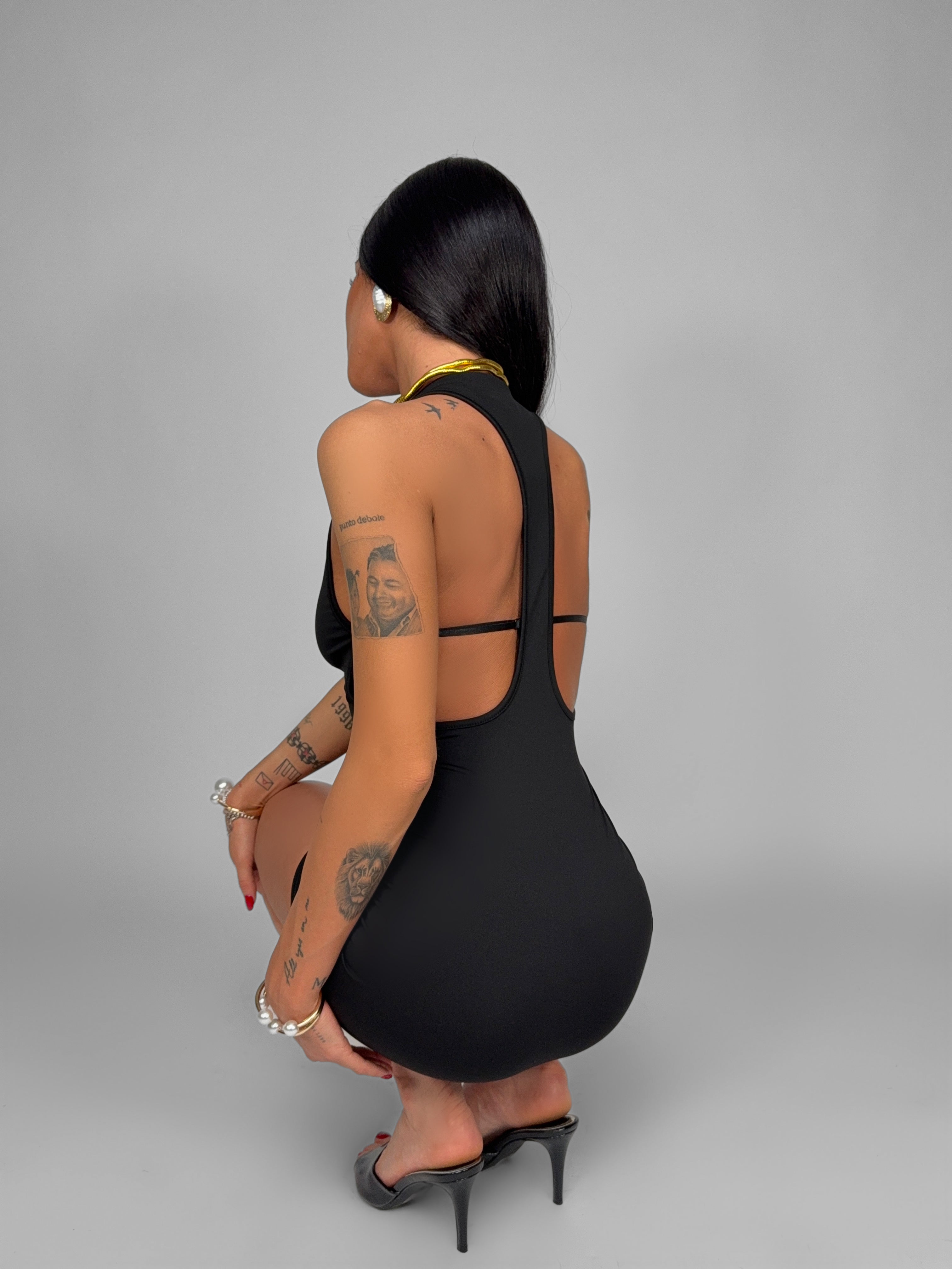 Abito Tank Back-Black
