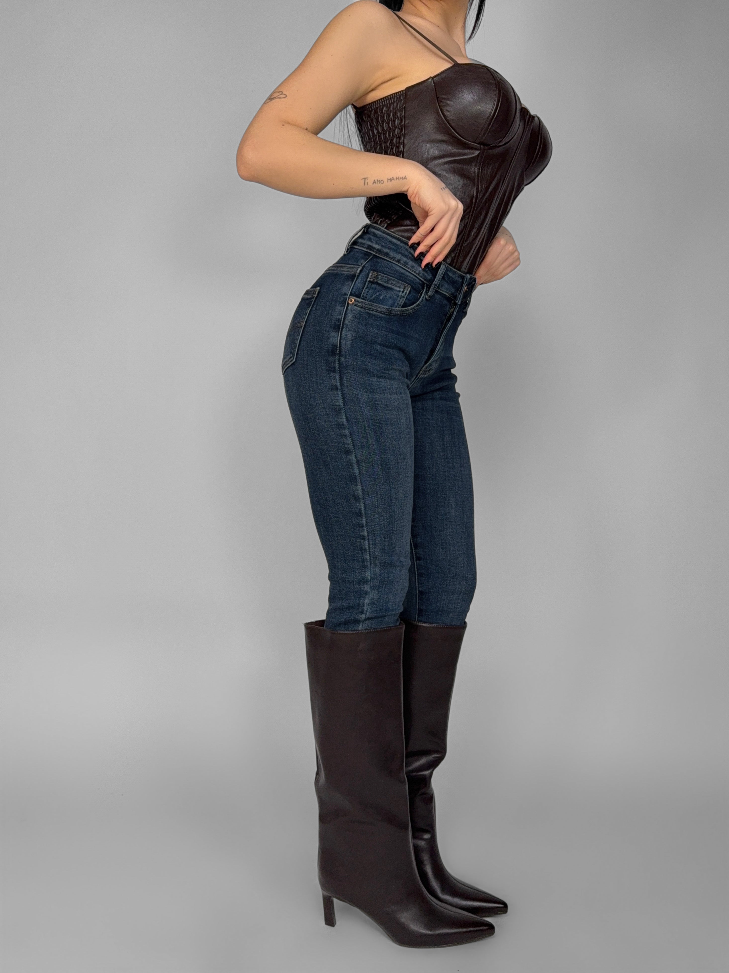 Jeans Miracle Push Up  -5KG - Dark Blu