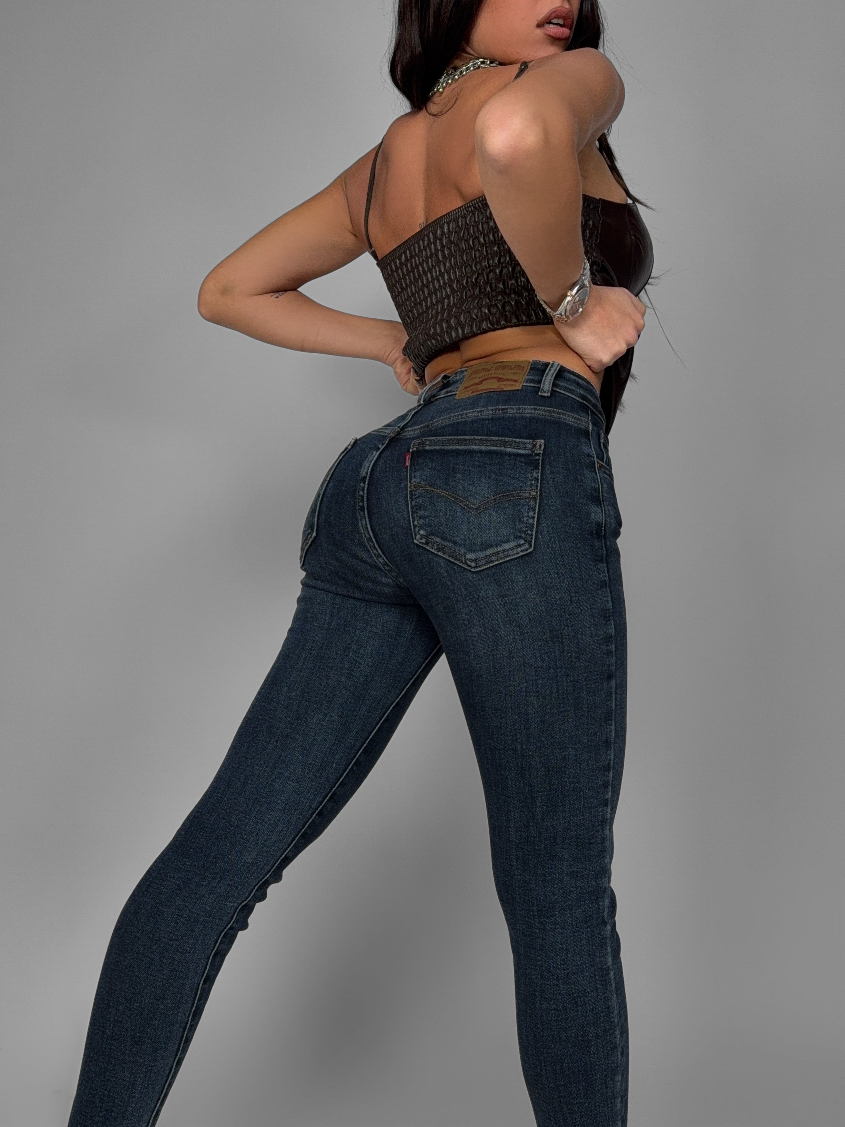 Jeans Miracle Push Up  -5KG - Dark Blu