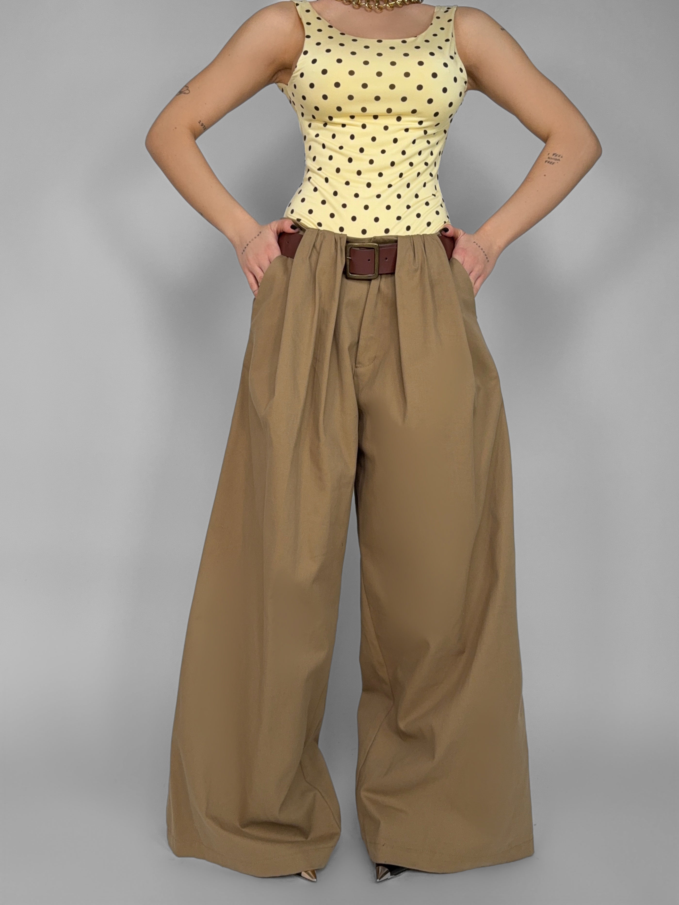 Pantalone Line Fit-Fango