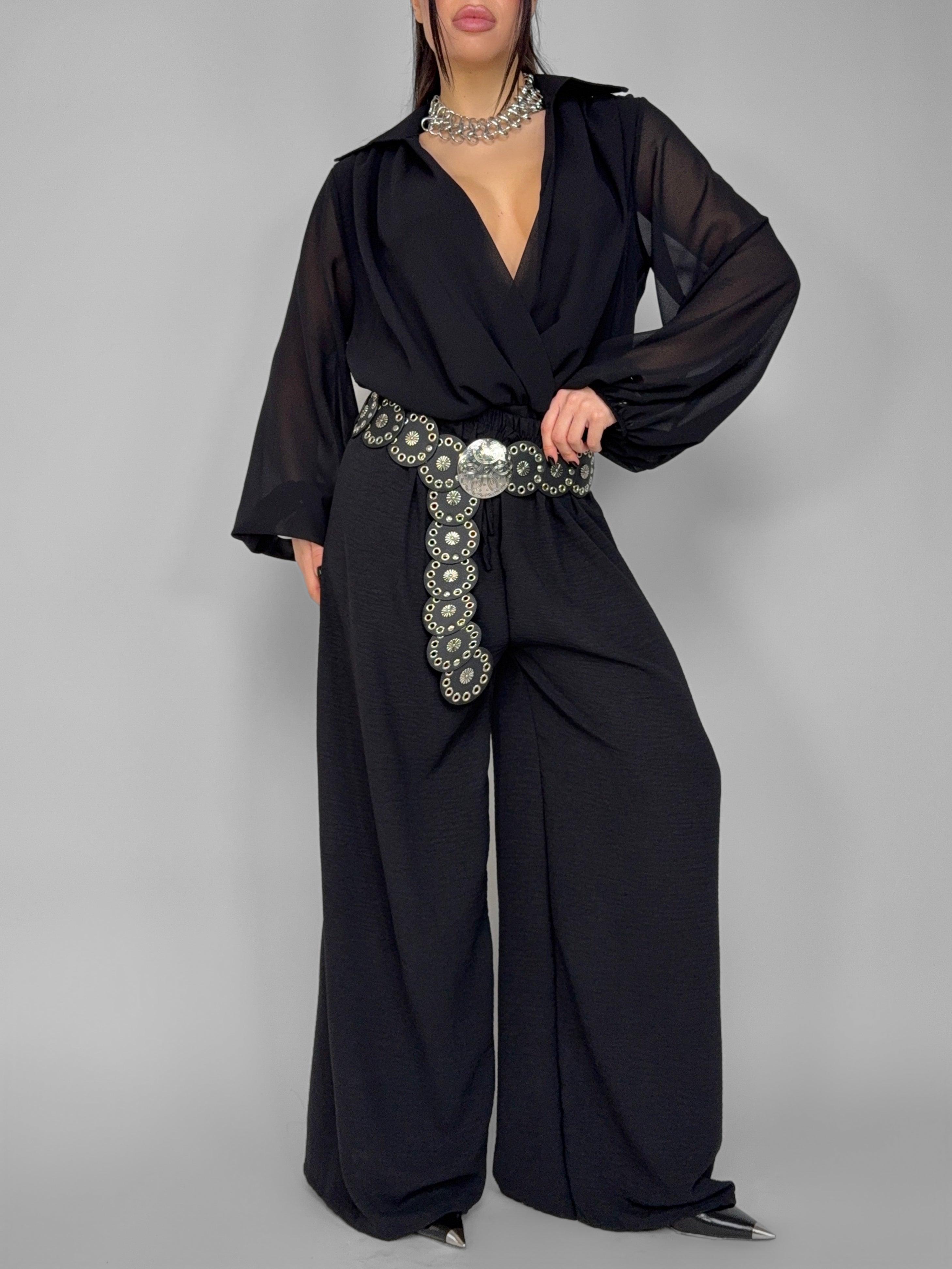 Pantalone Refined Line-Black