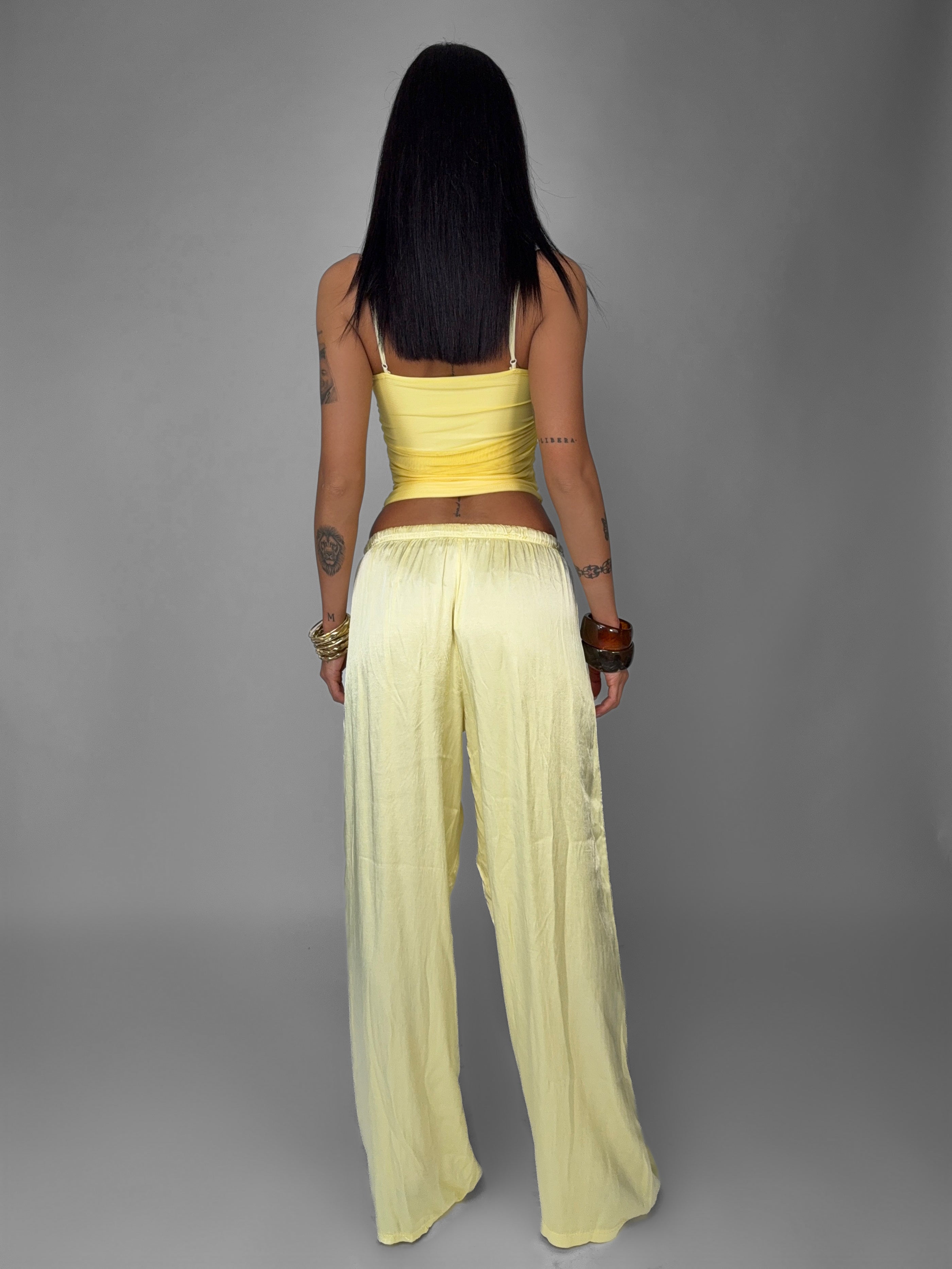 Top Luxe Draped-Yellow