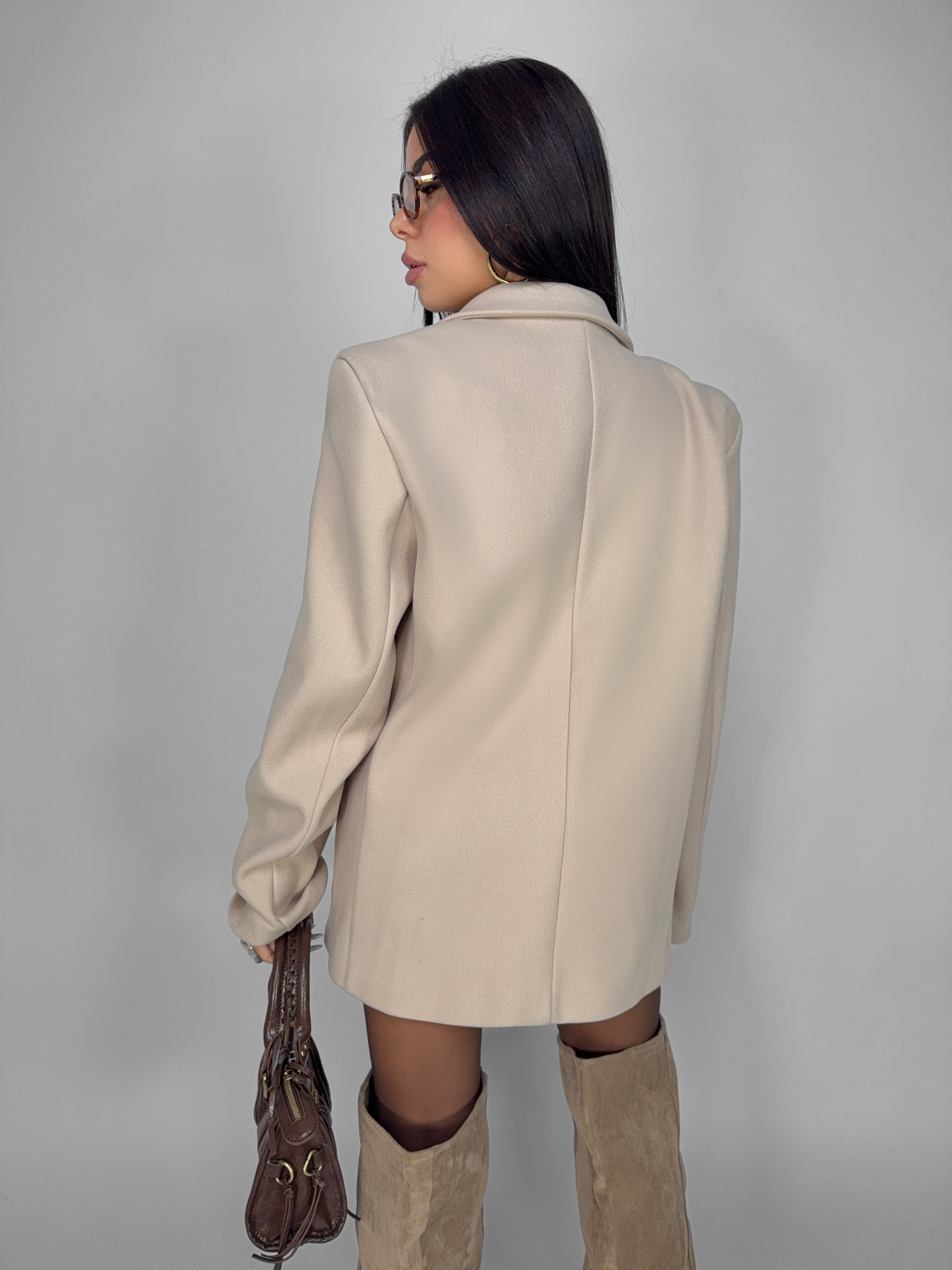 Material Girl Coat - Beige
