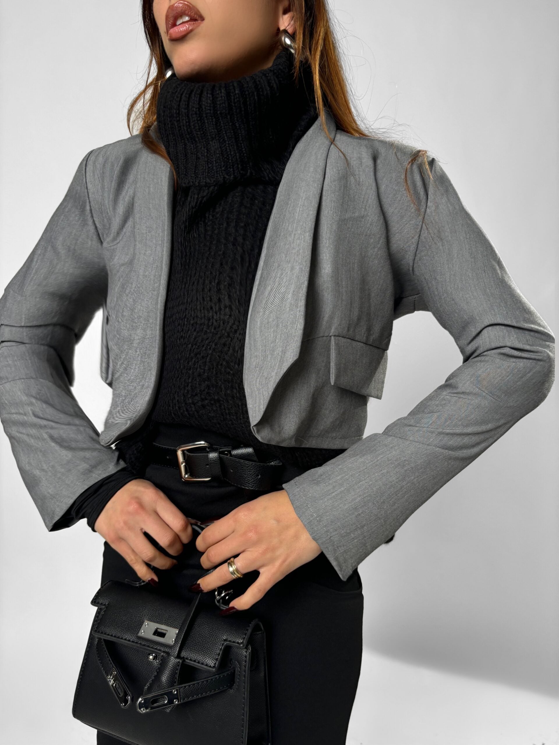 Giacca Crop Refinement