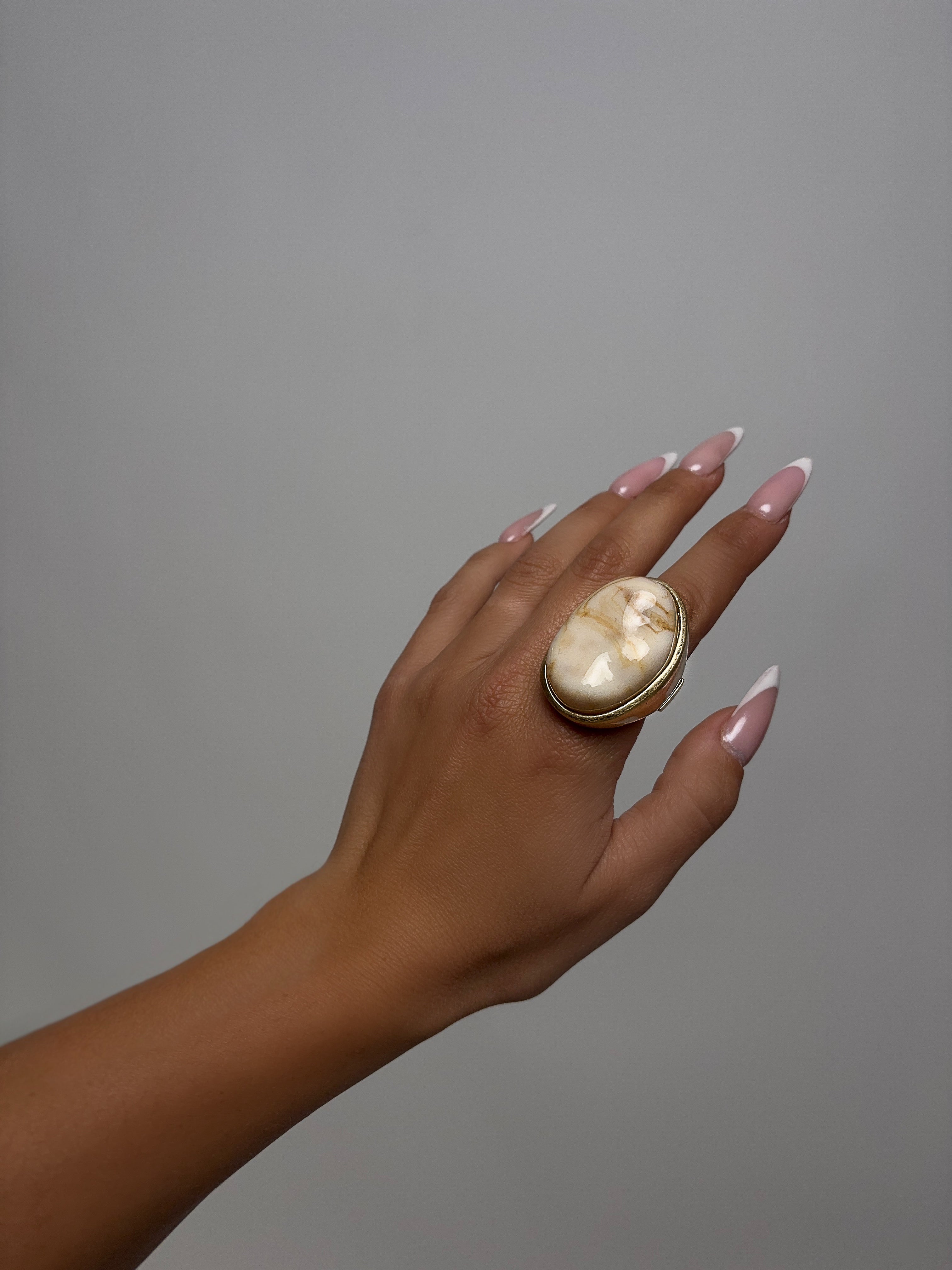 Anello Oval Ring-Gold