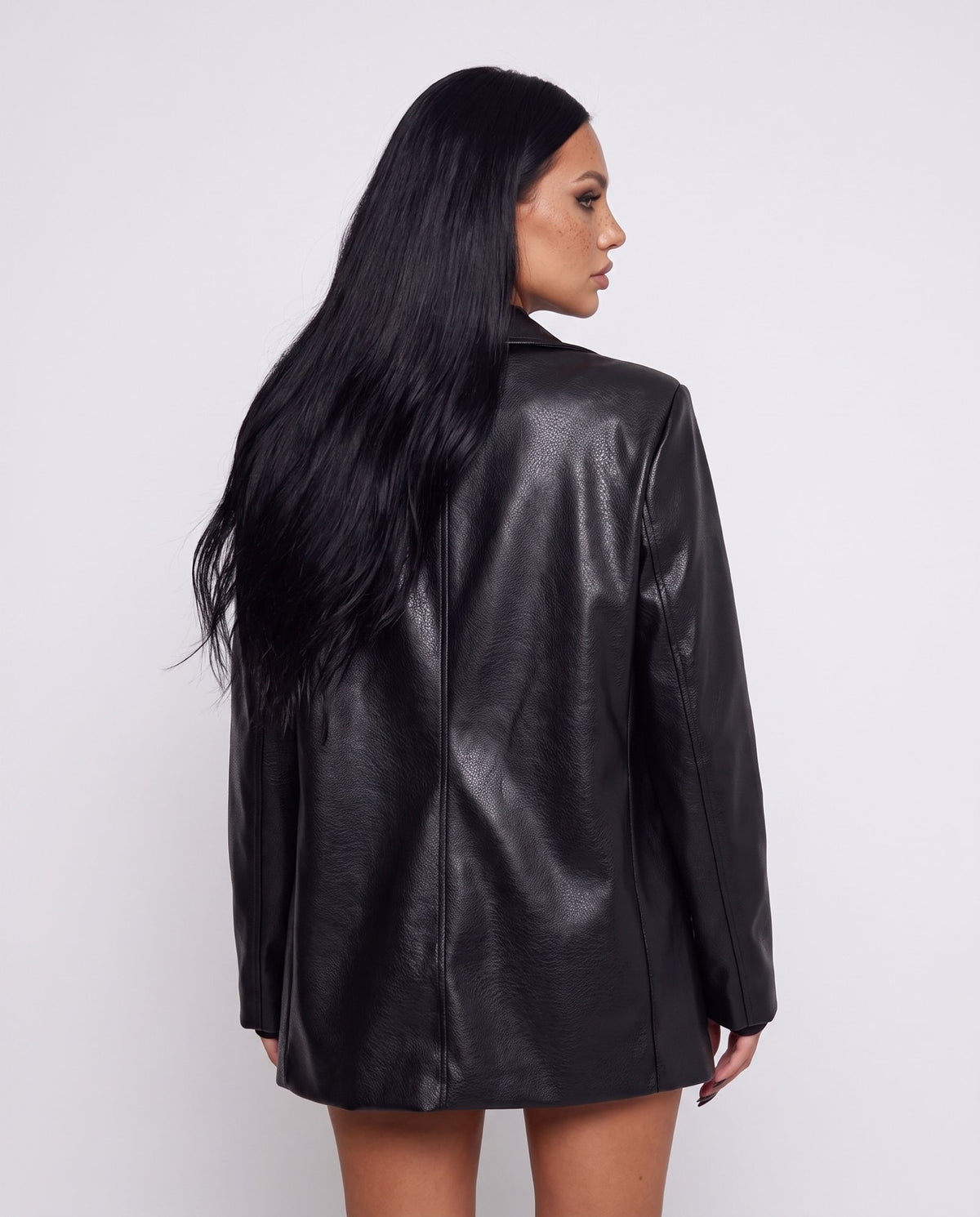 Giacca Leather Edge-Black