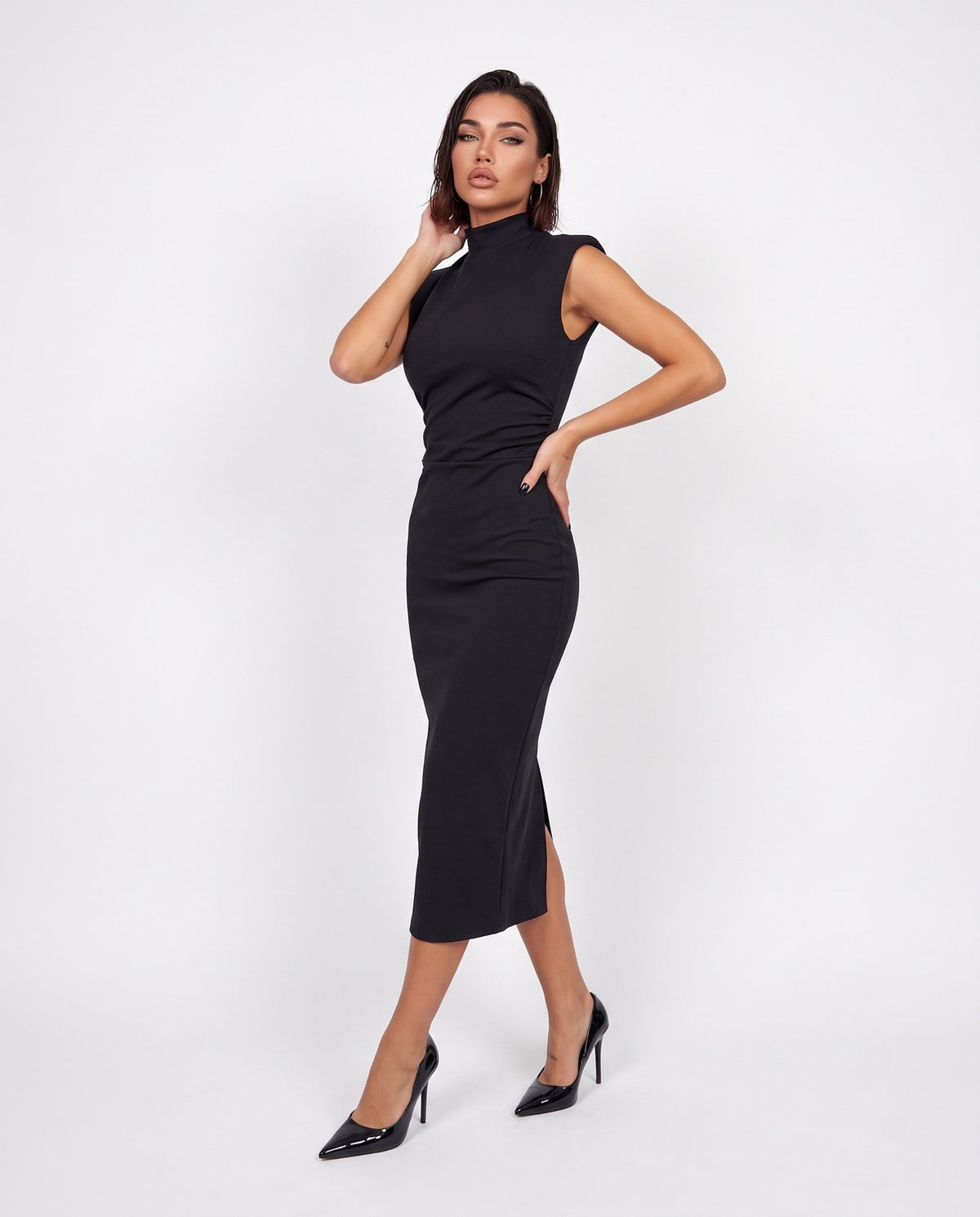 Abito High Neck-Black