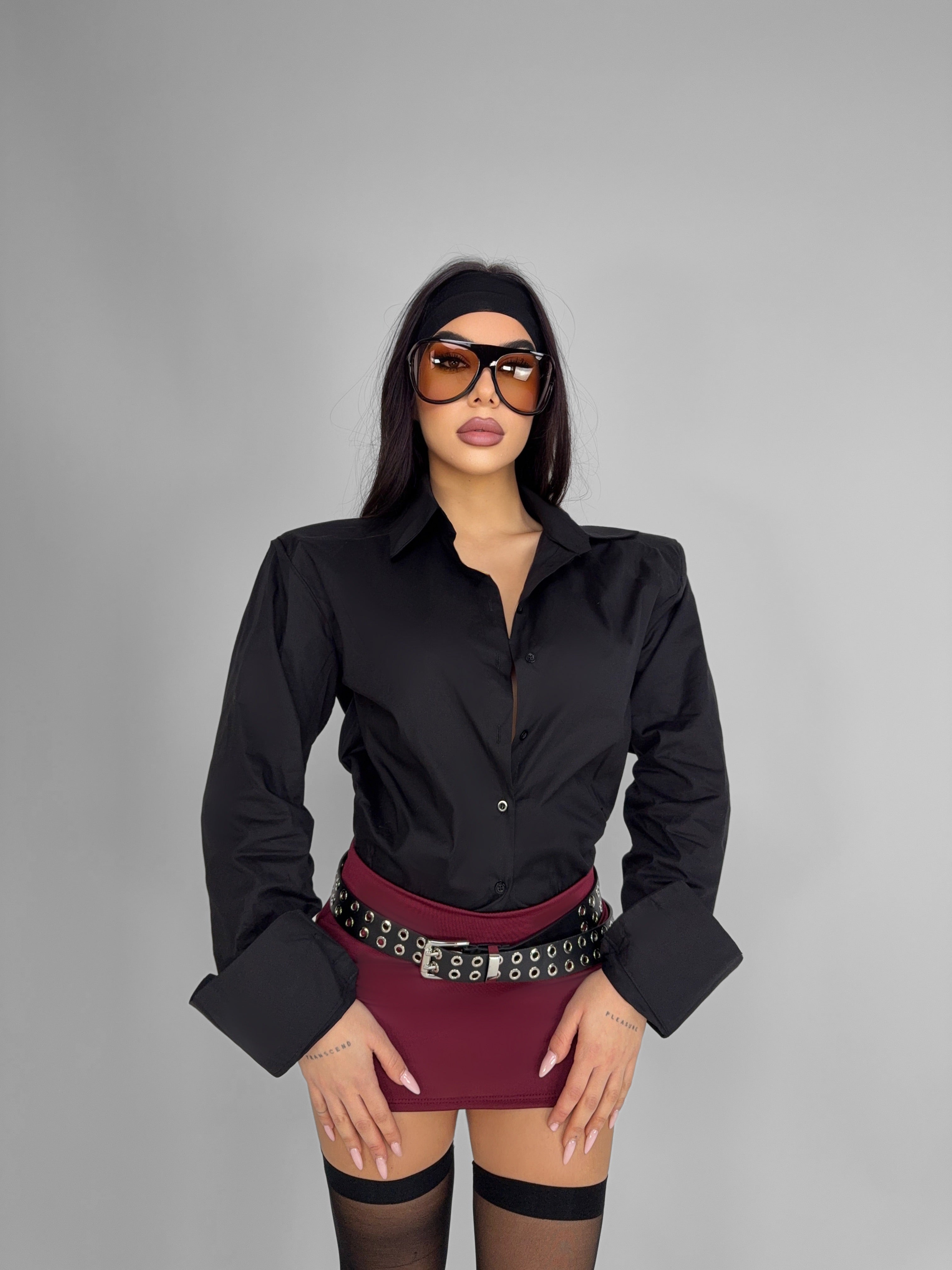 Camicia Mega Shoulder - Black