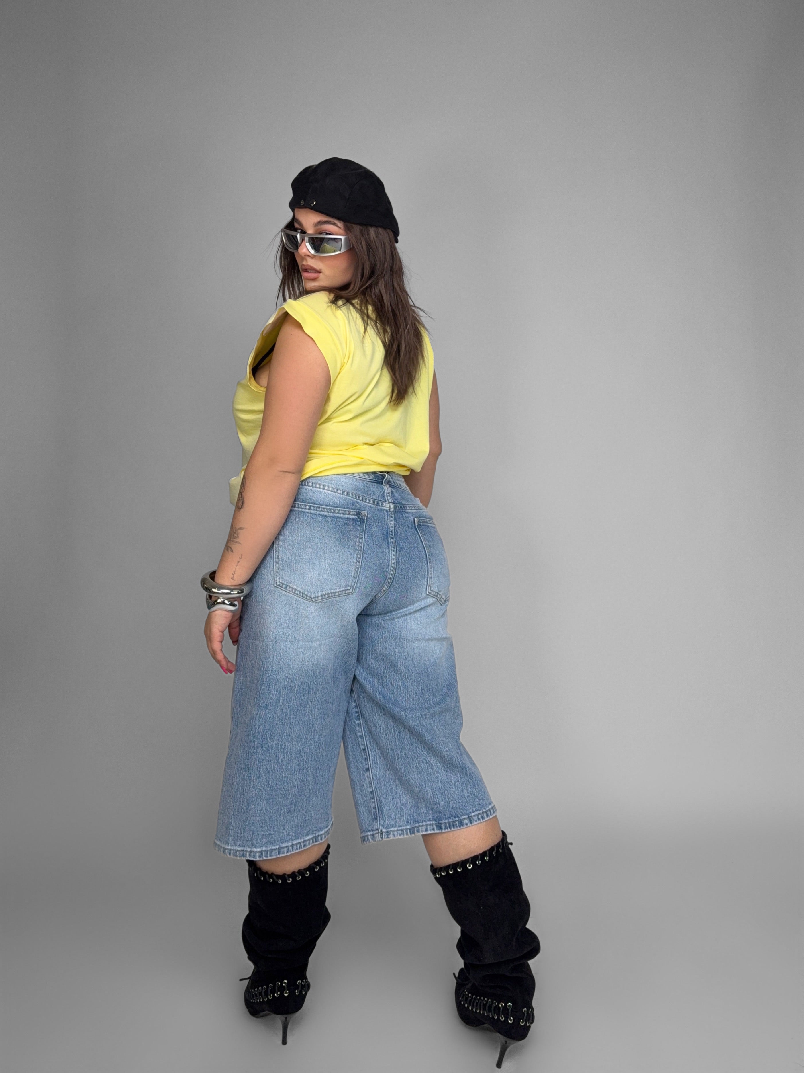 CURVY FIT - Bermuda Easy Denim