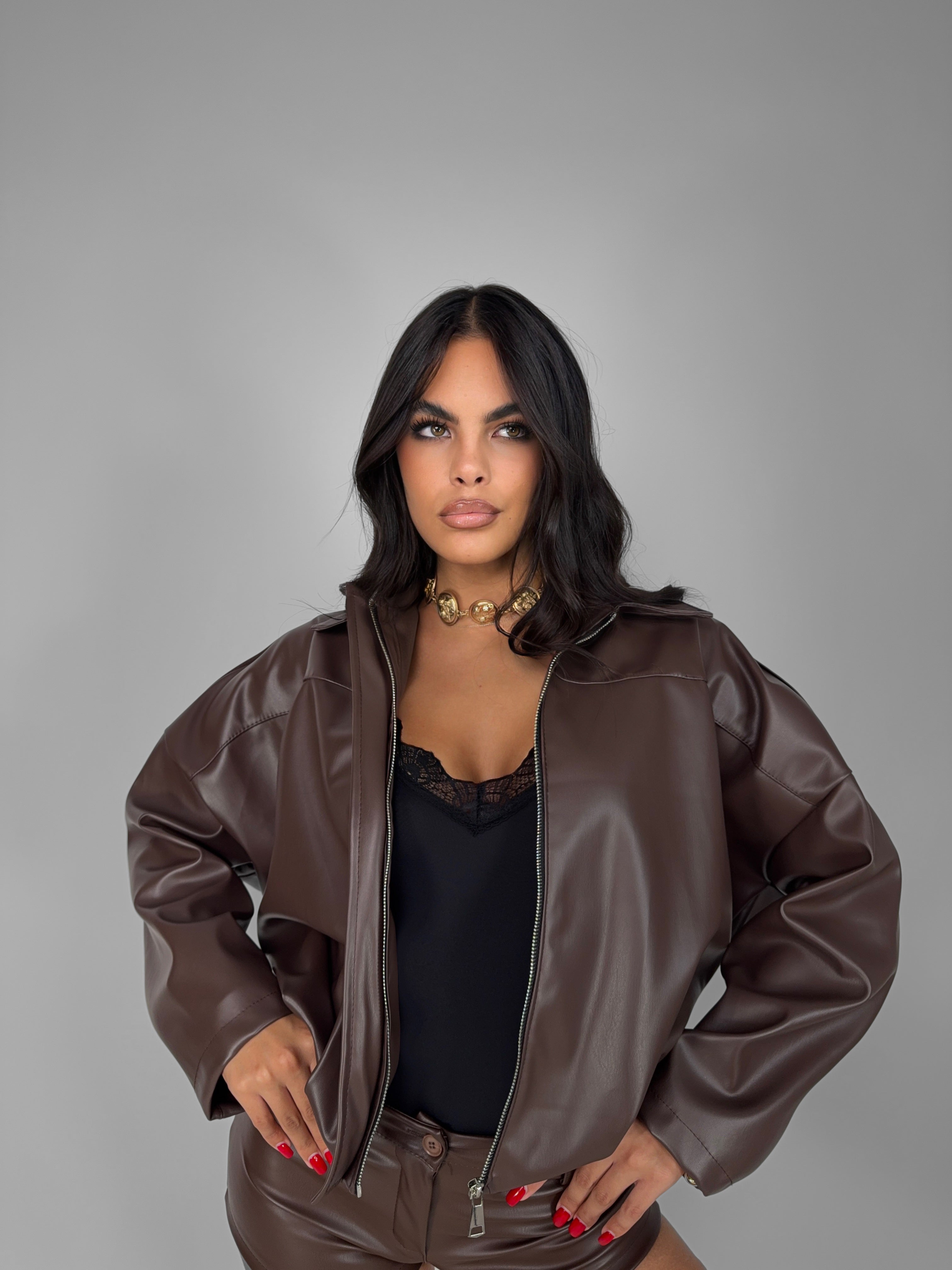 Giacchetto Leather Brown