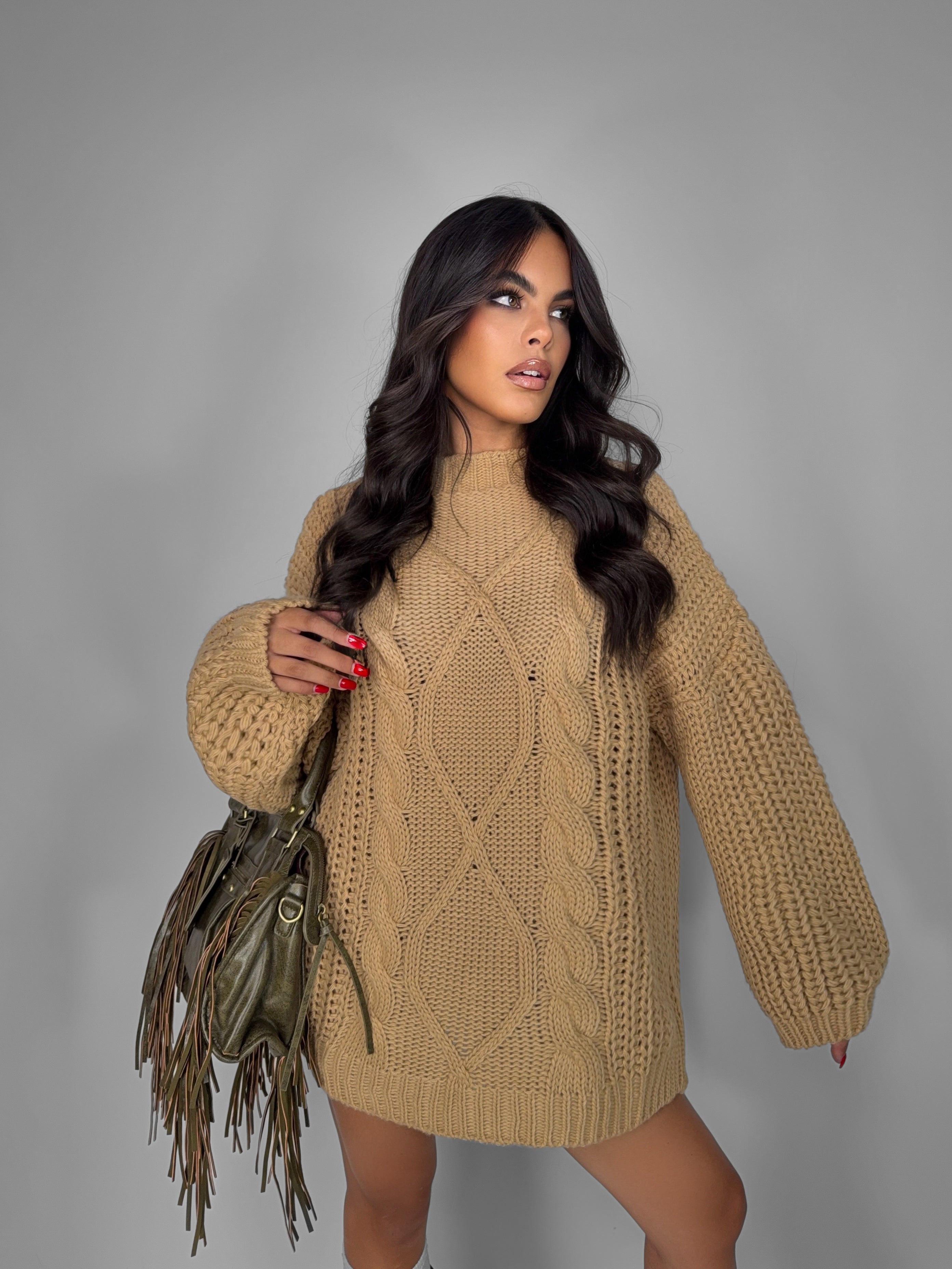 Maglione Wool - Camel