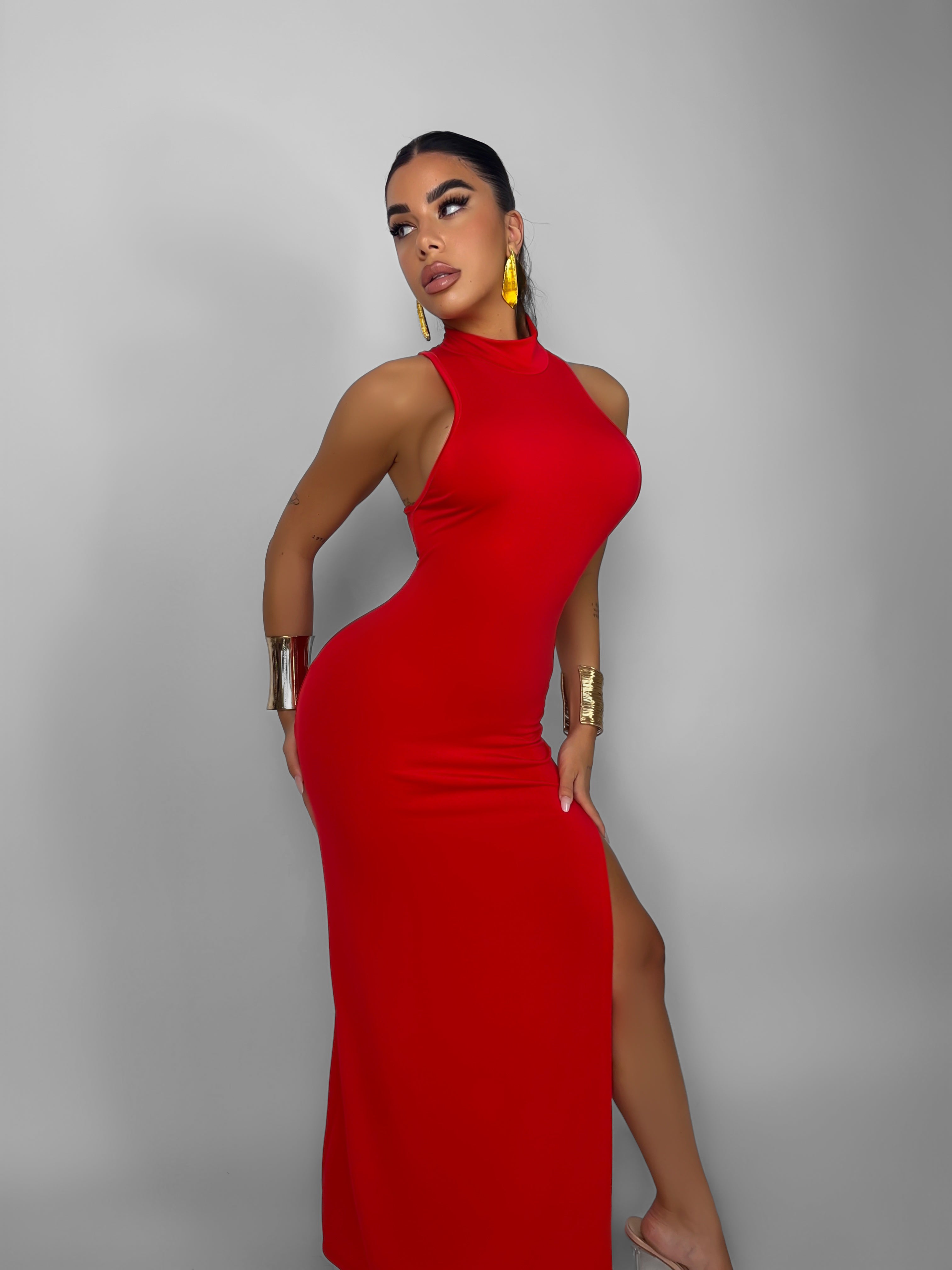 Abito Shapes - Red