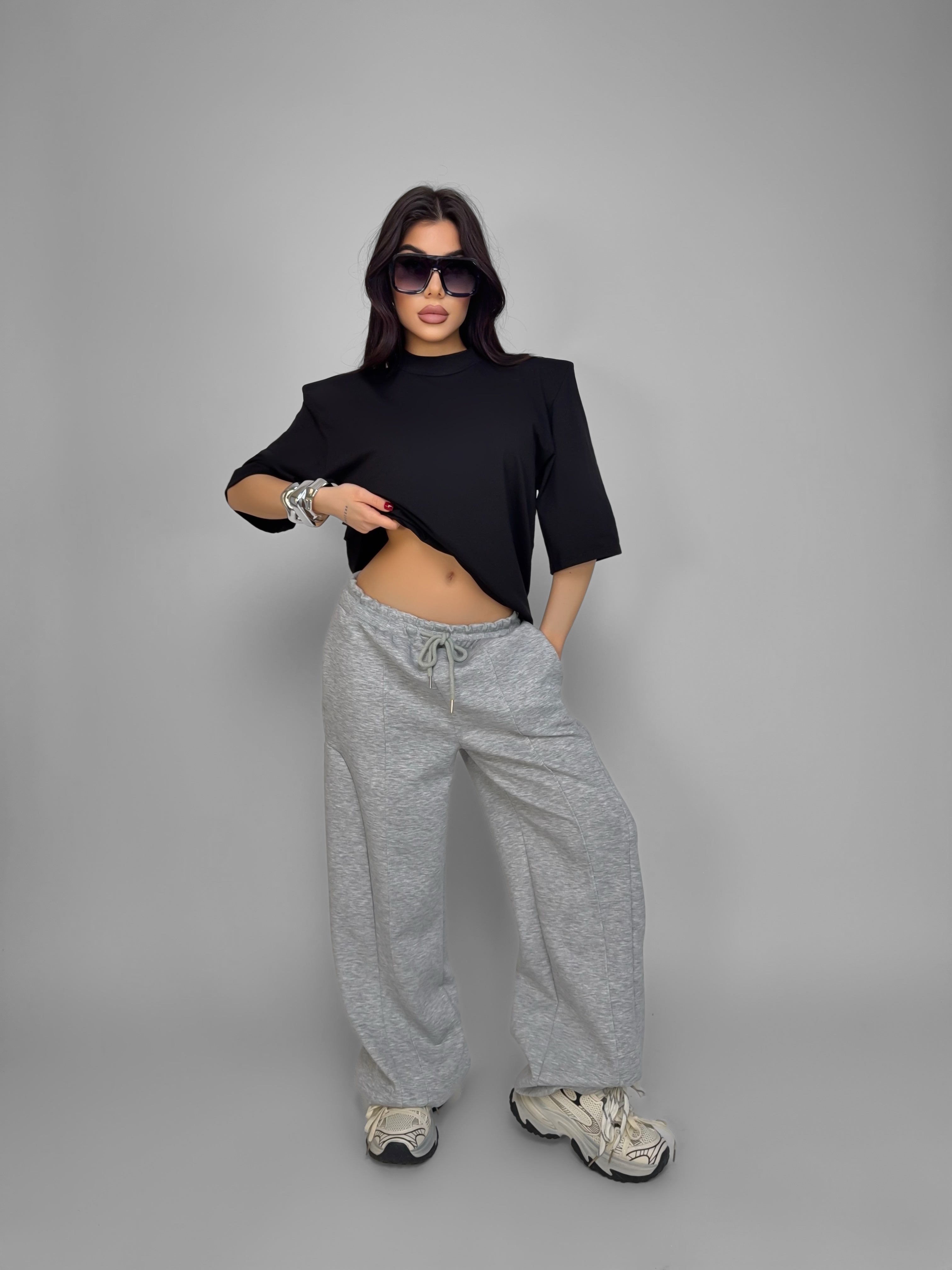 Total Look Running Grey