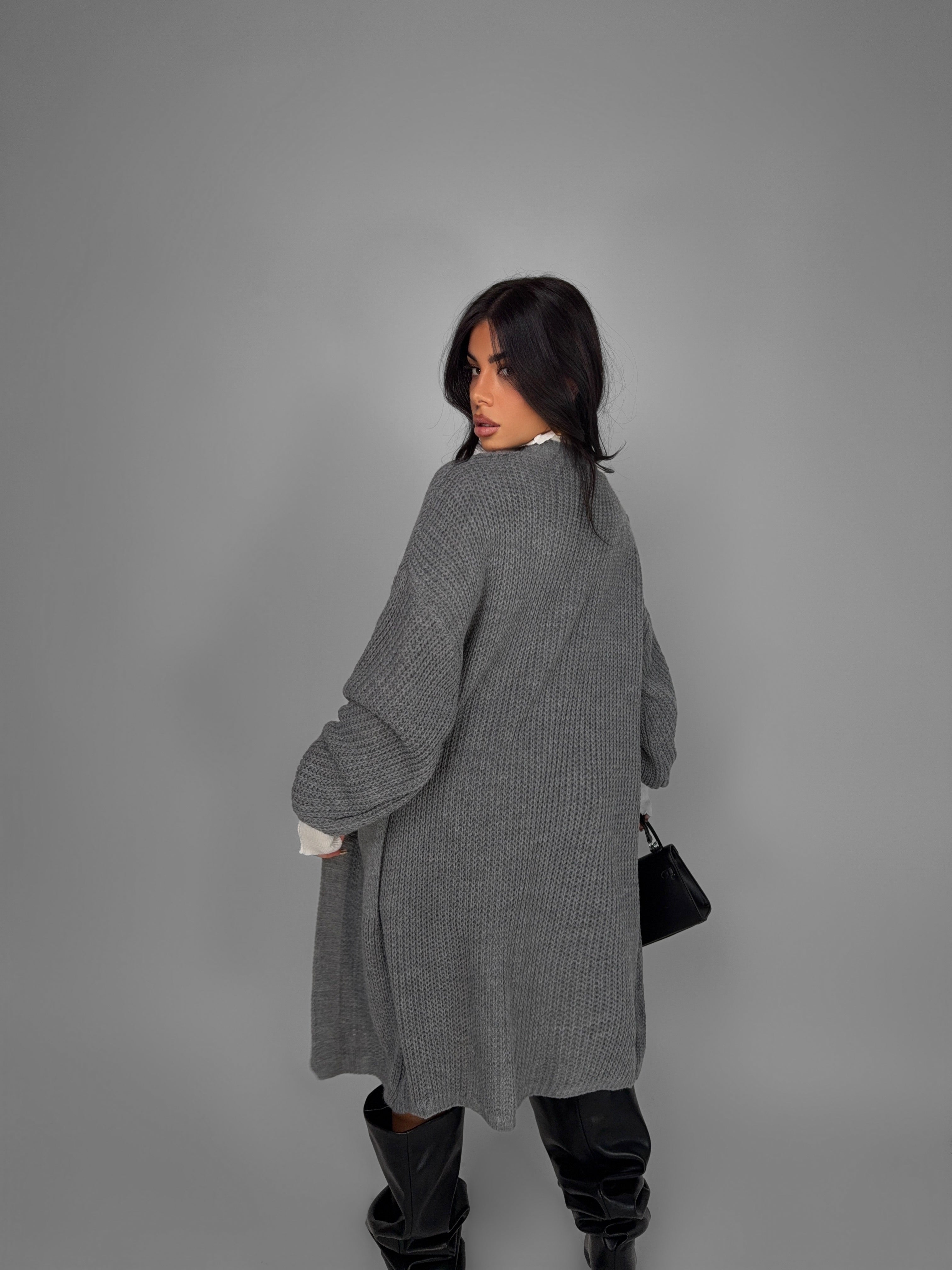 Maxi Cardigan Cable