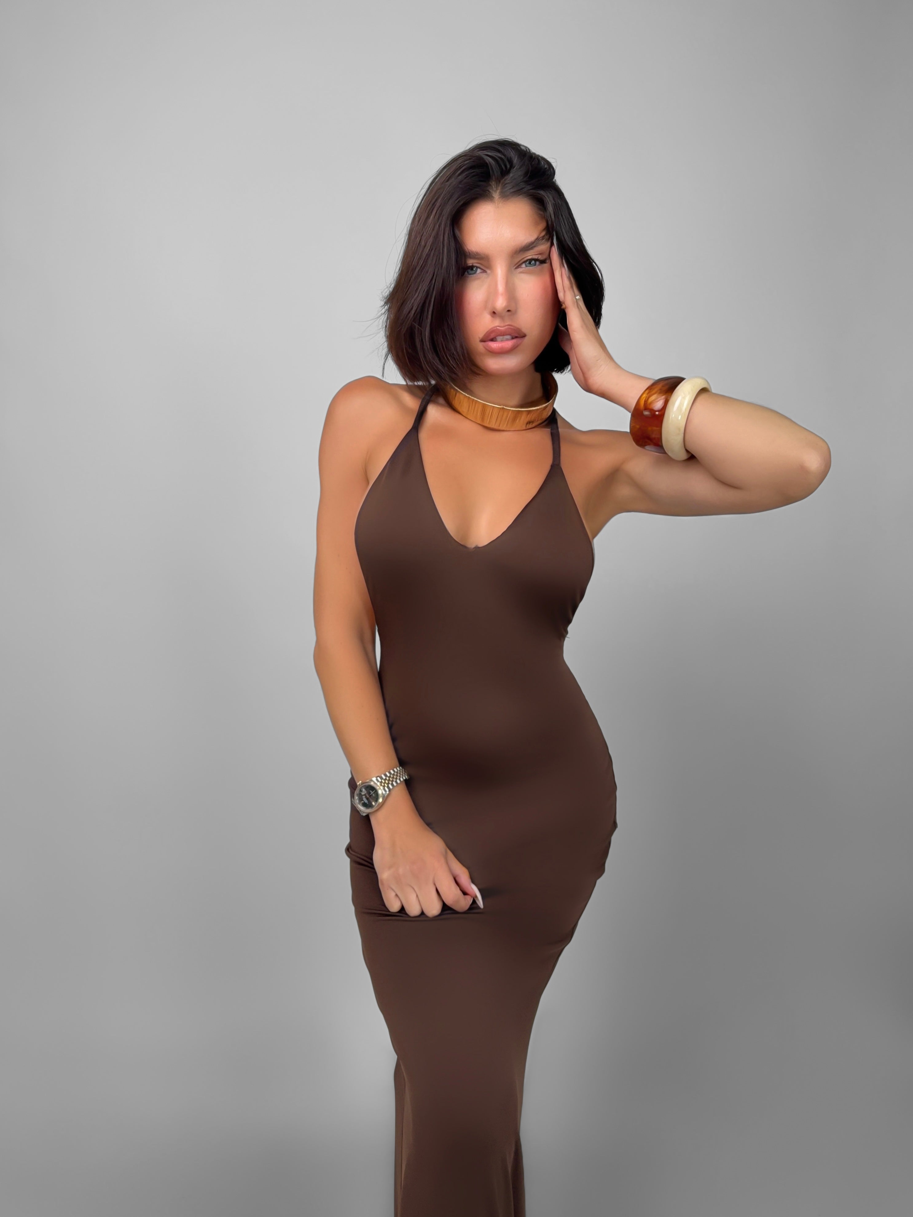 Abito Sirens - Brown