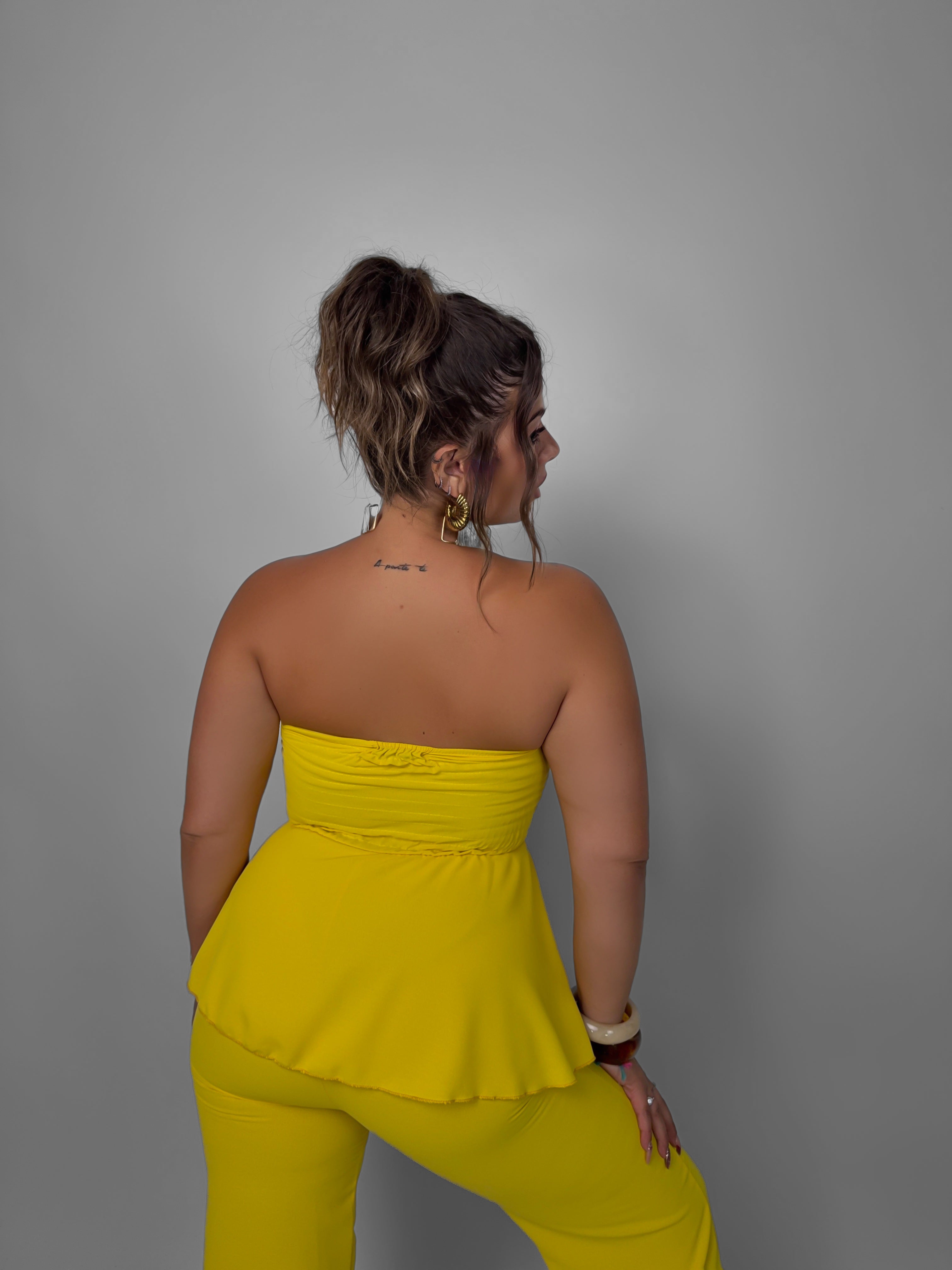 CURVY FIT - Tuta Virality - Yellow