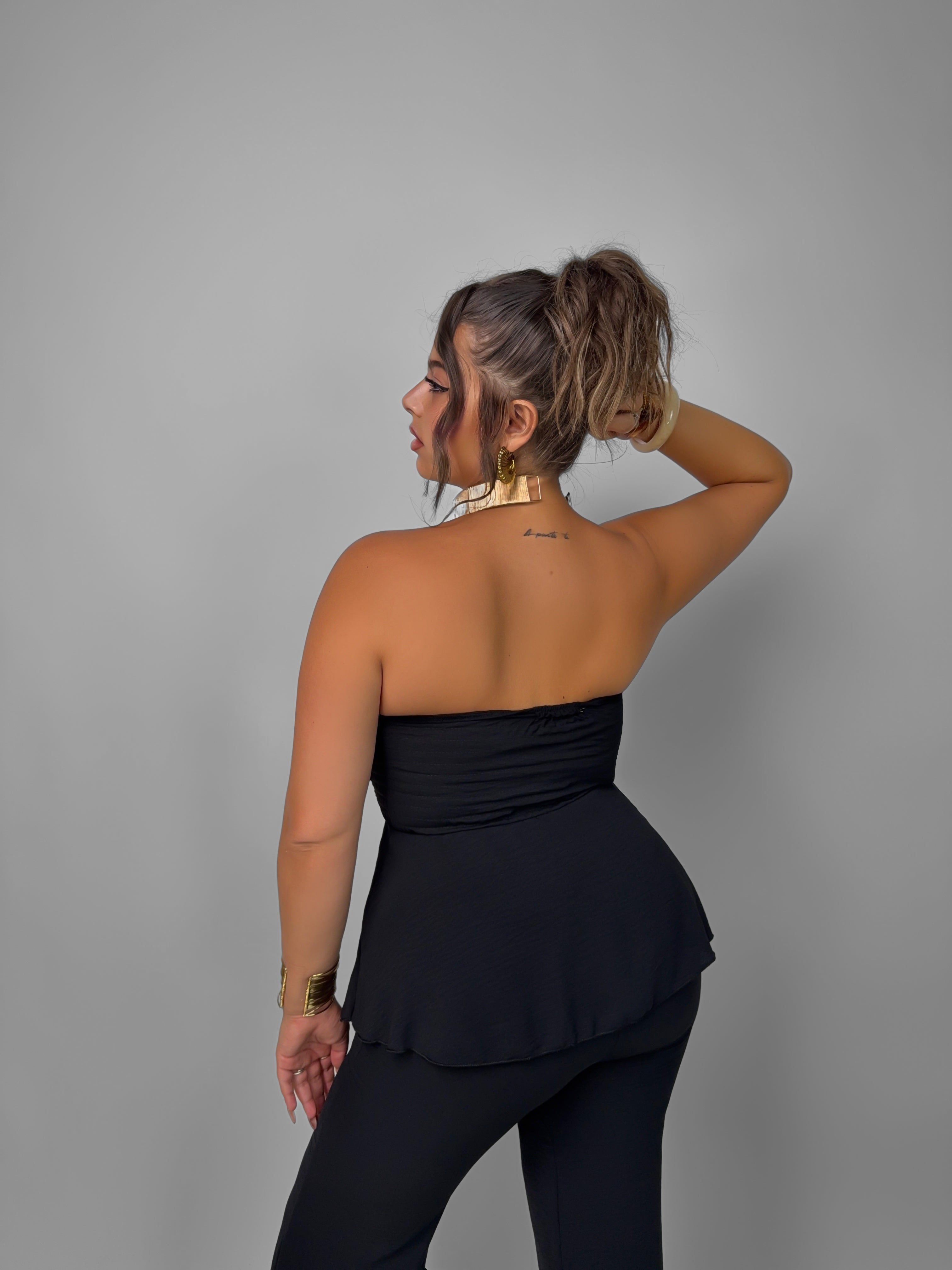 CURVY FIT - Tuta Virality - Black