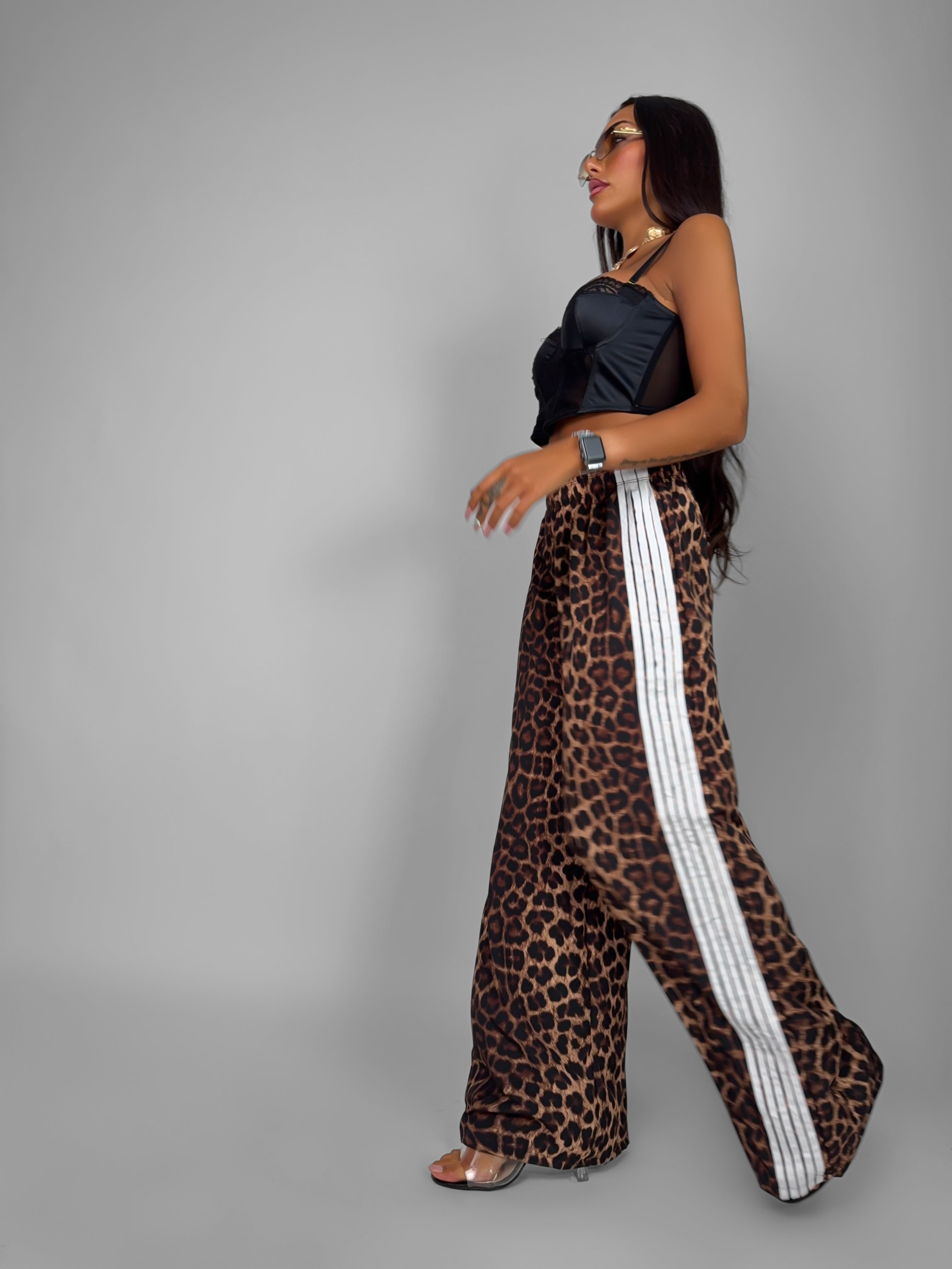 Pantalone Five Line - Leopard