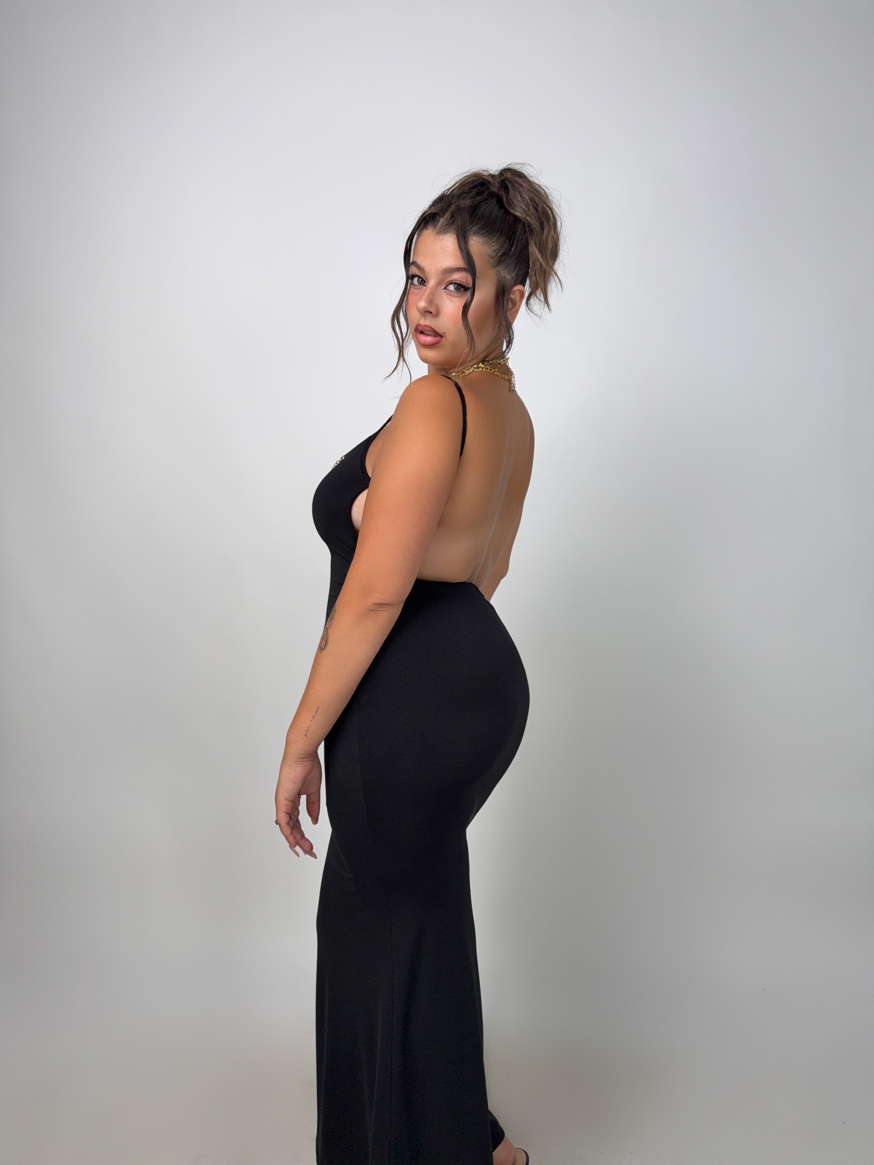 CURVY FIT - Abito Shape Your Body - Black
