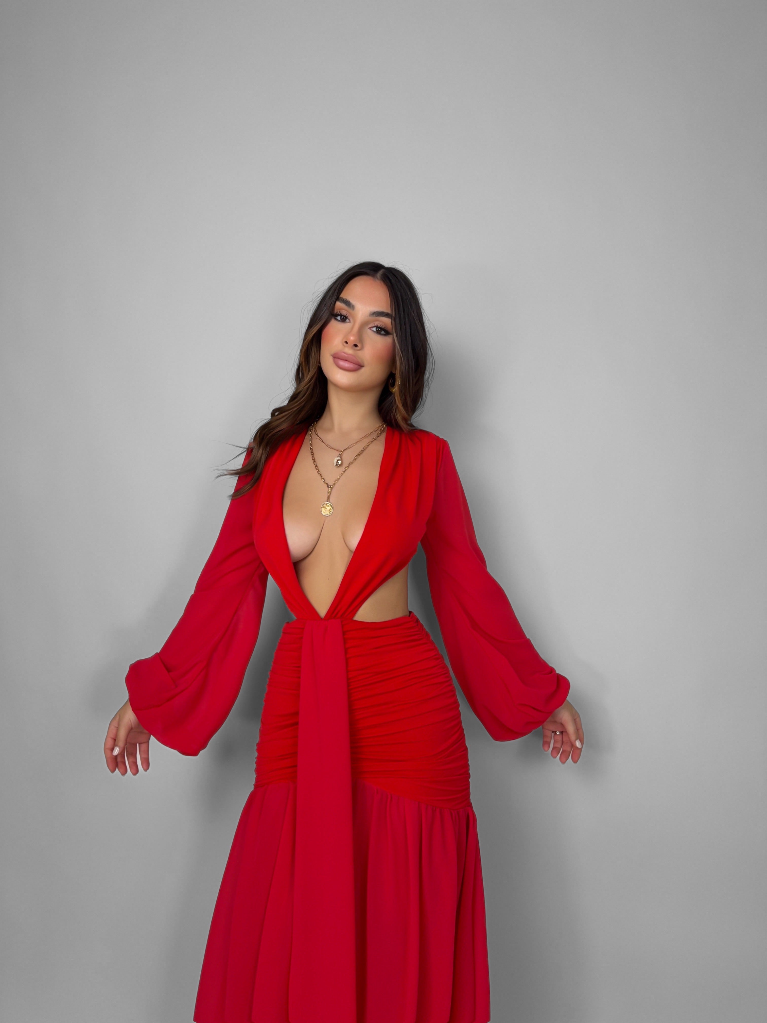 Abito Dafne - Red