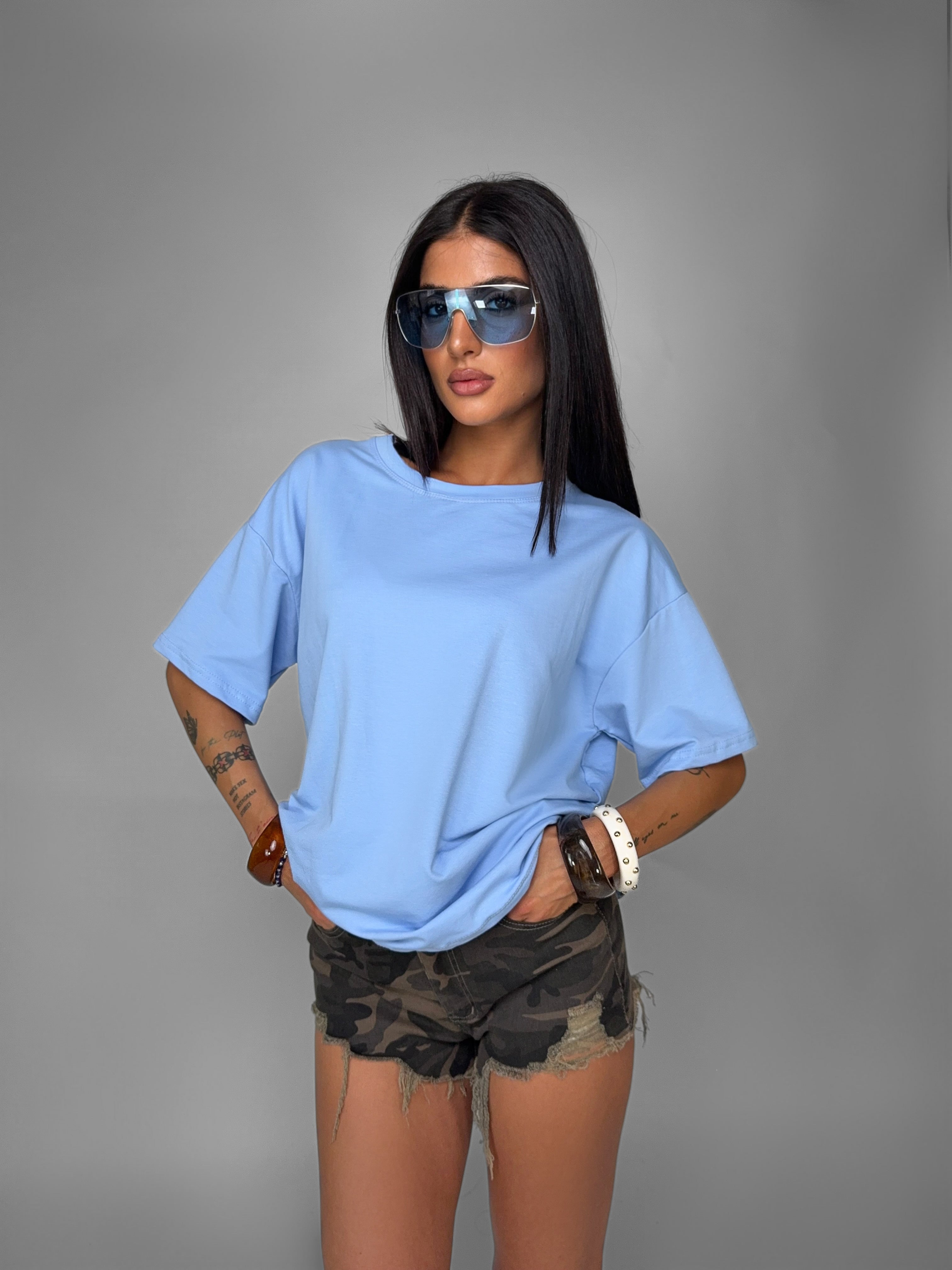 T-Shirt Baggy-Light Blue