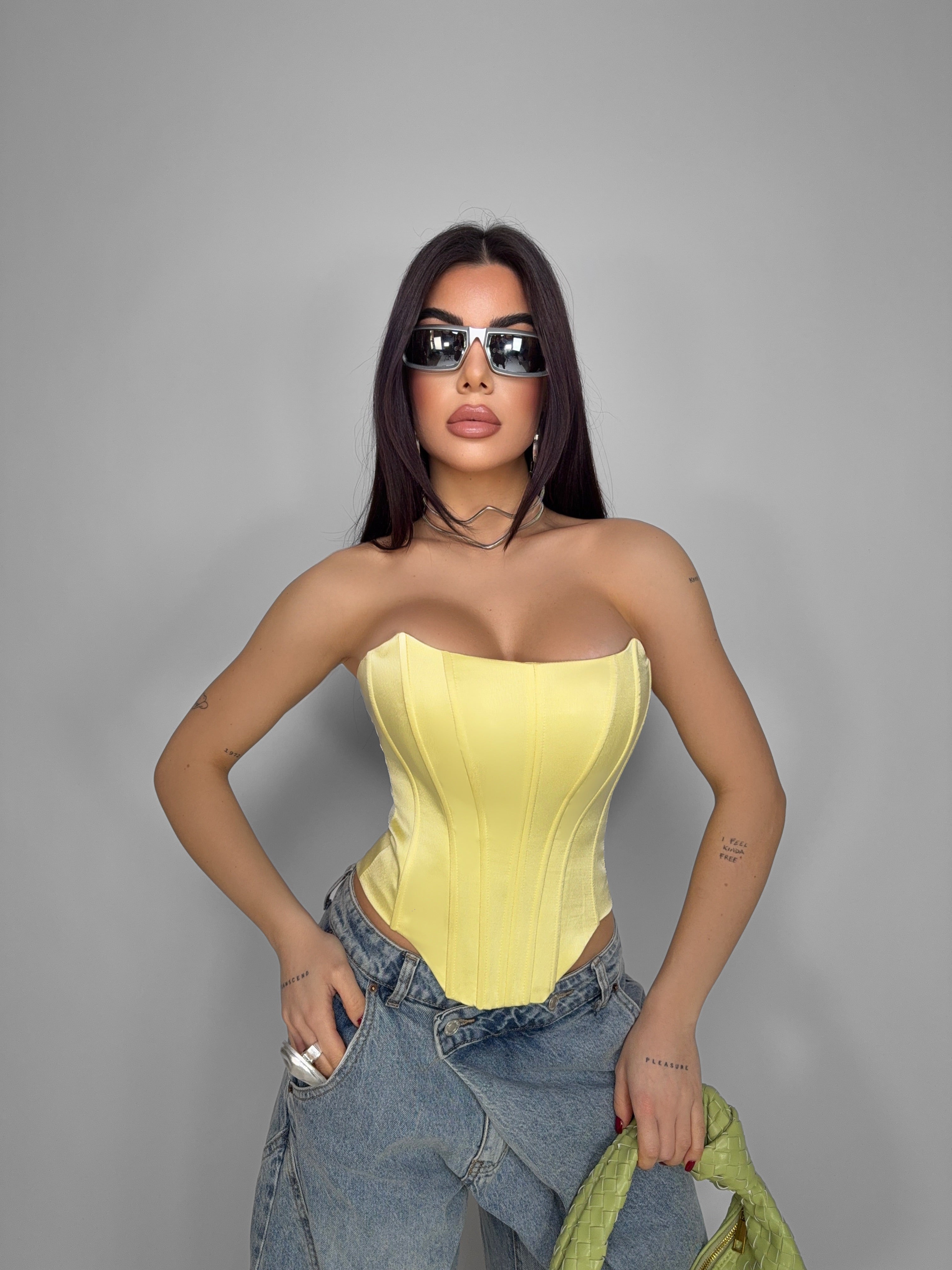 Corset Bare Form-Yellow