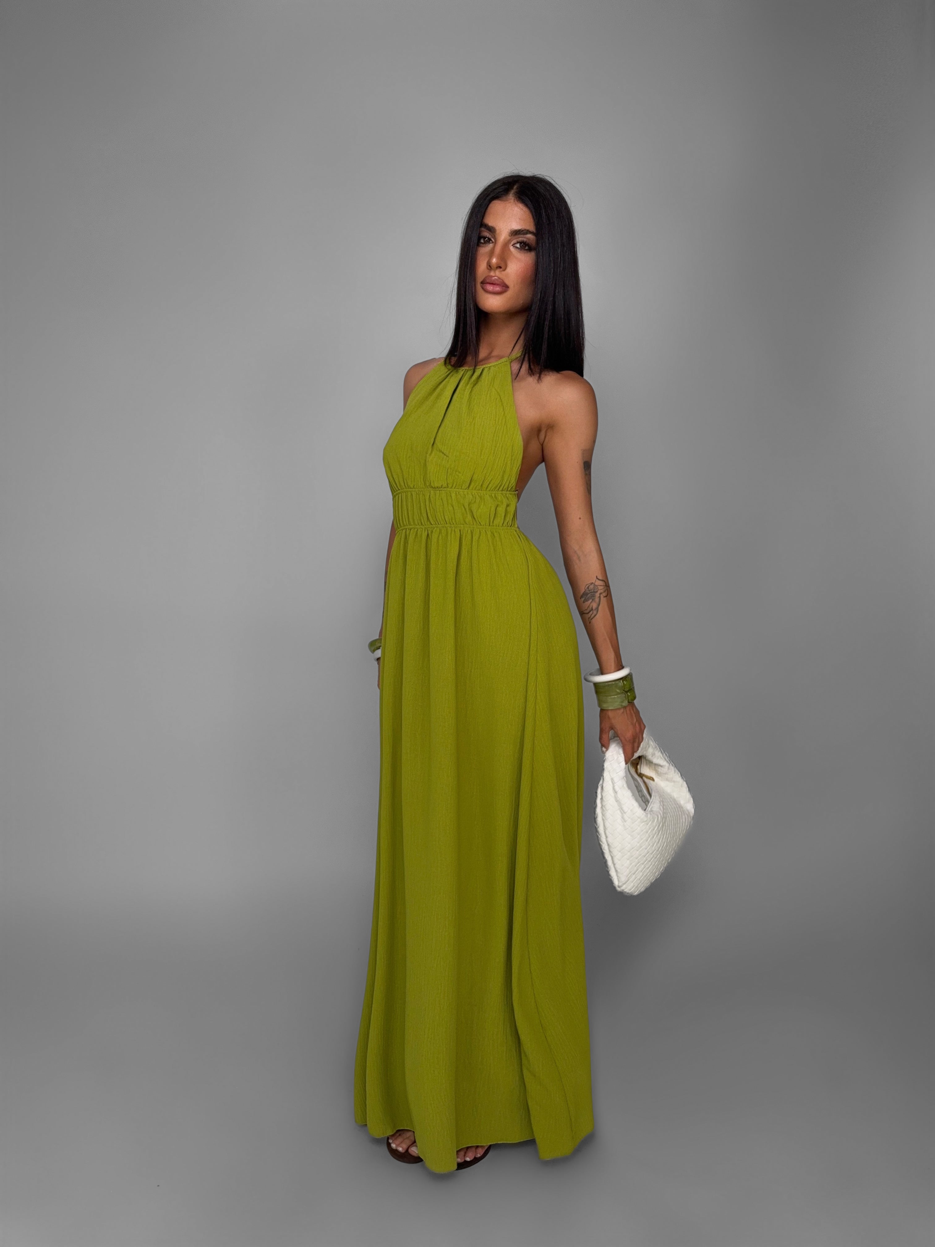 Abito Monaco Halter-Green