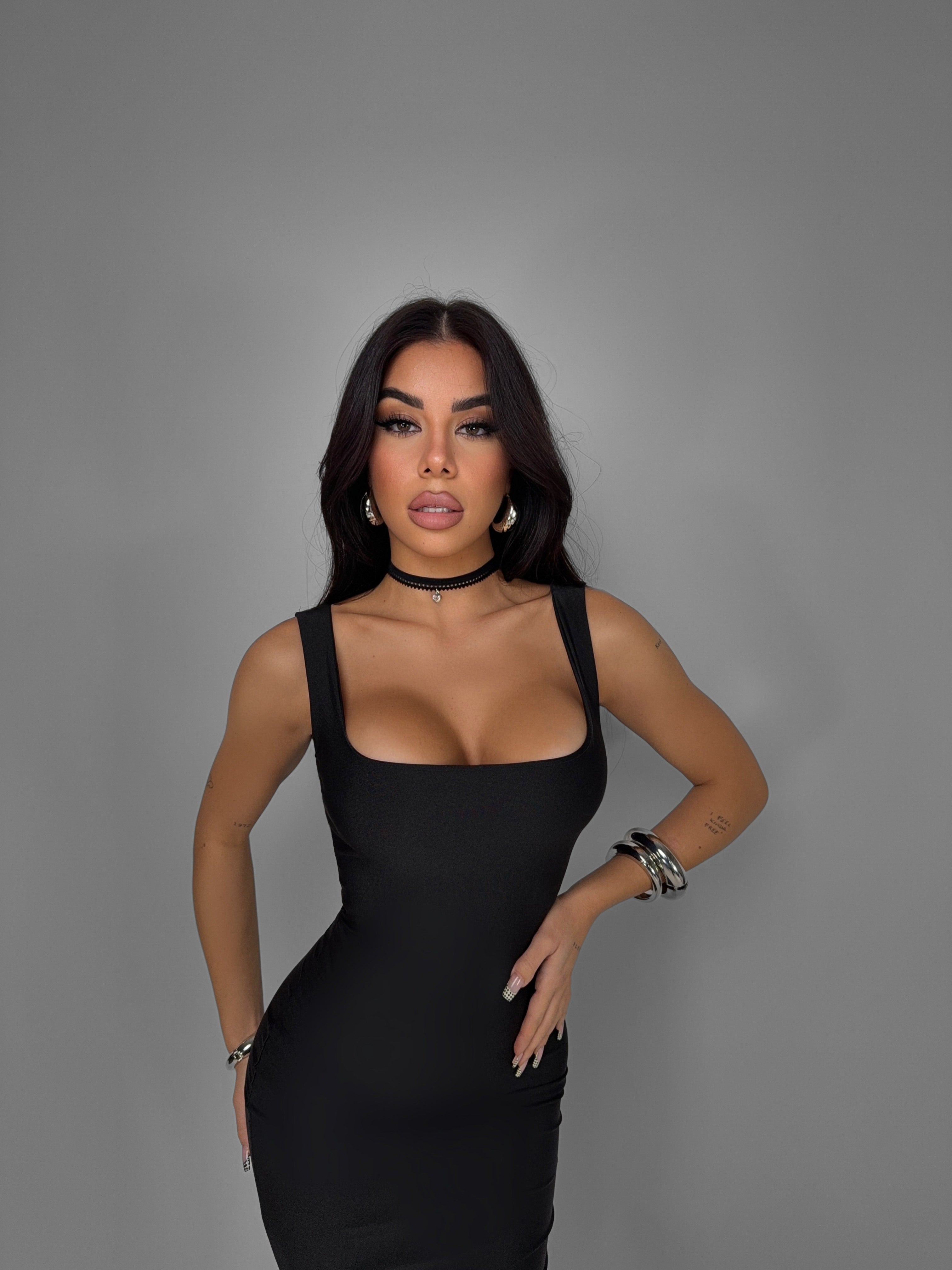Abito Silhouette & Push Up - Black