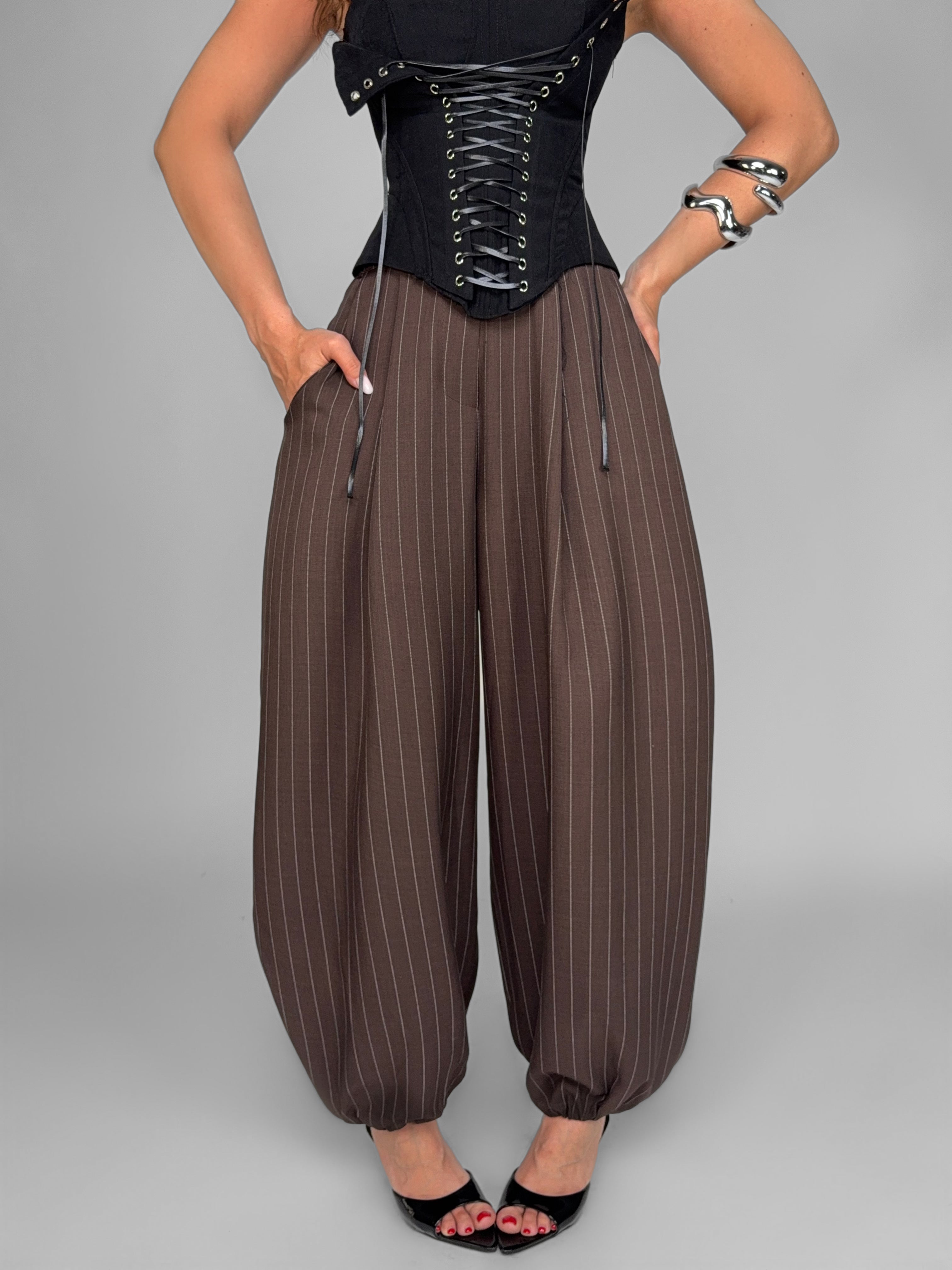 Pantalone Prime Tailored-Brown