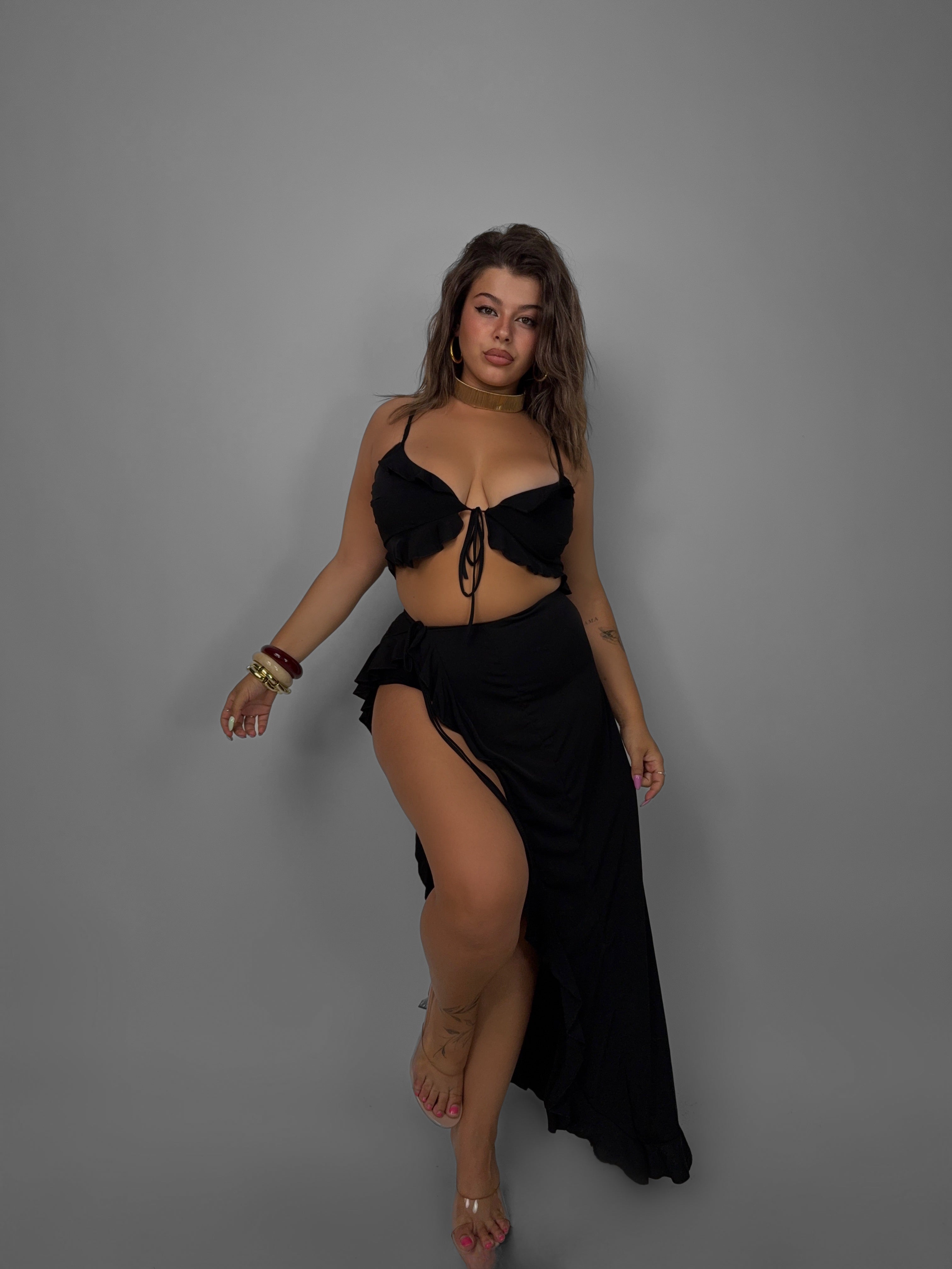 CURVY FIT - Completo Lost In Paradise - Black