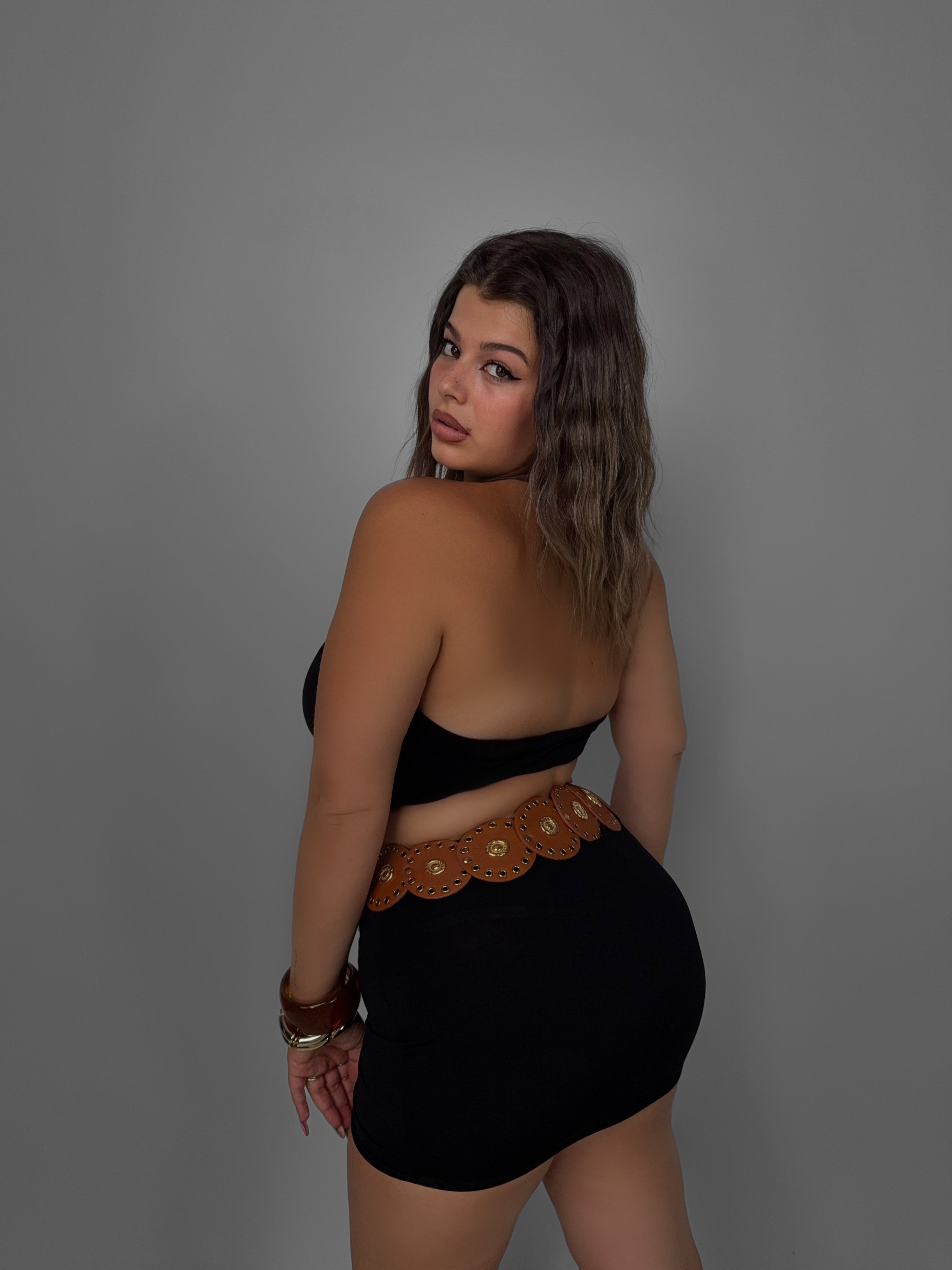 CURVY FIT - Completo Seductive - Black