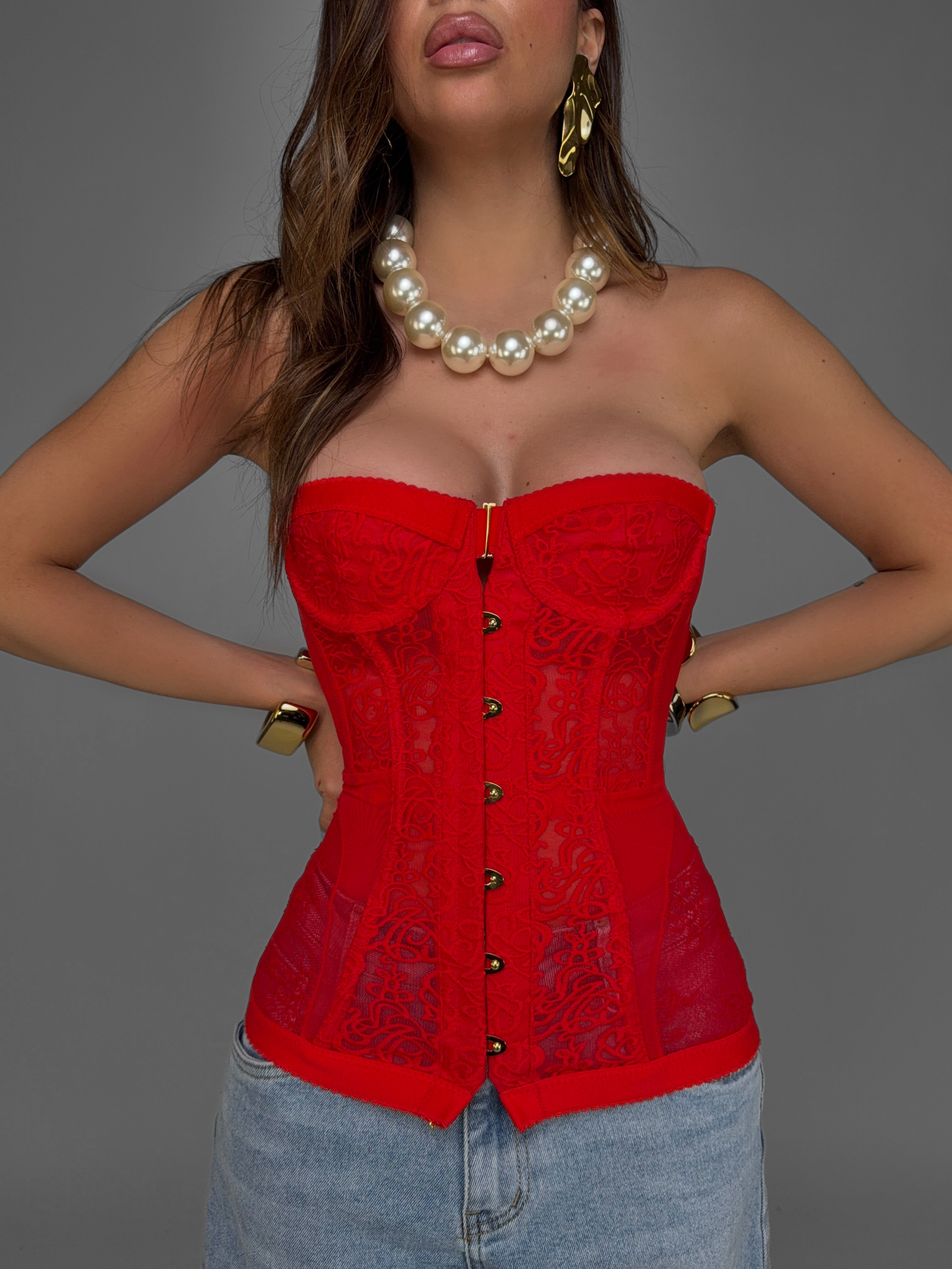 Bustino Glamour-Red