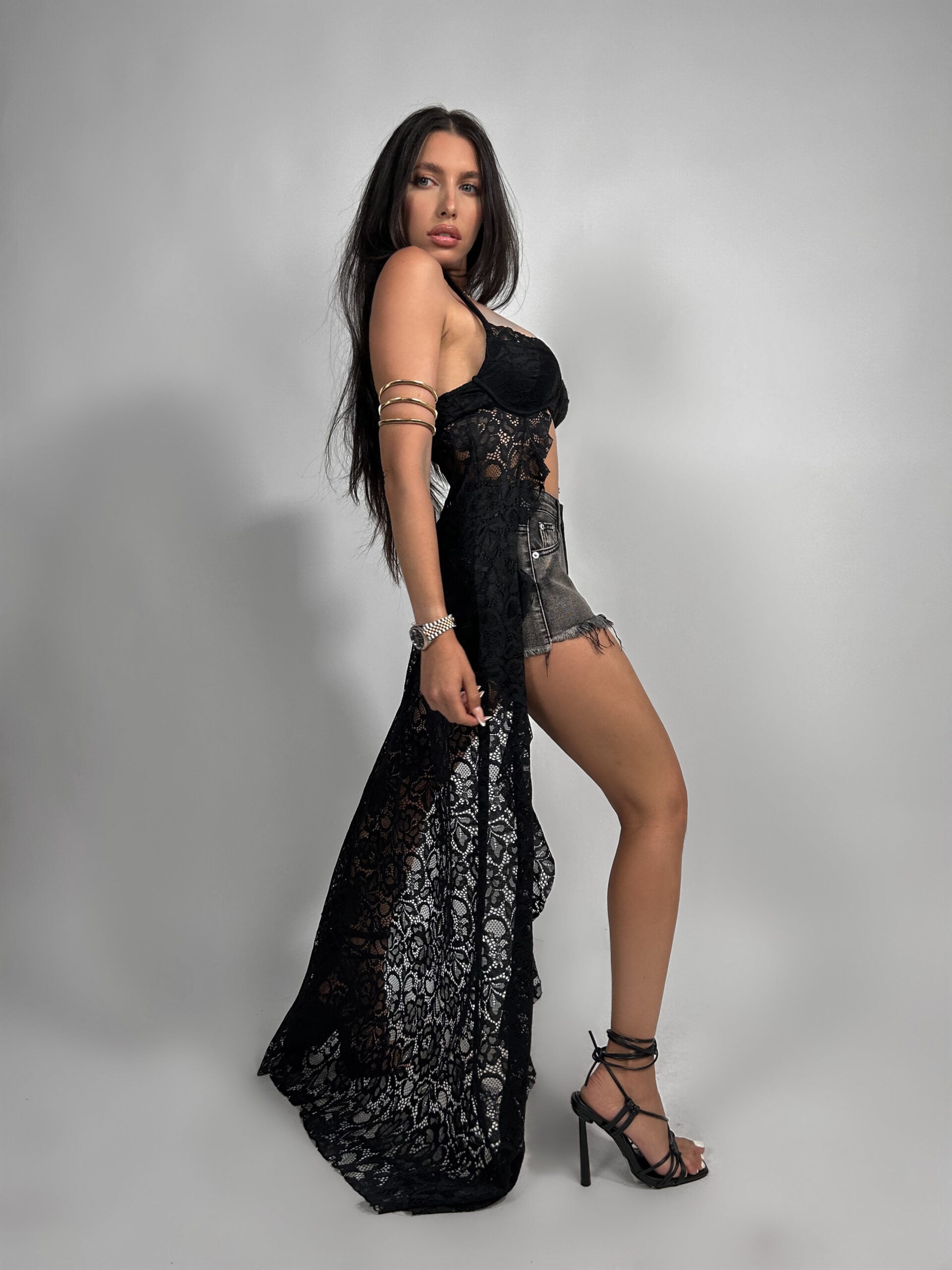 Abito Leopard Lace